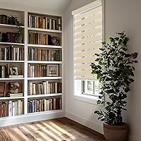 Vista 25 de CHICOLOGY - Persianas de cebra, persianas enrollables, cortinas para ventanas, persianas enrollables para ventanas, cortinas para el hogar