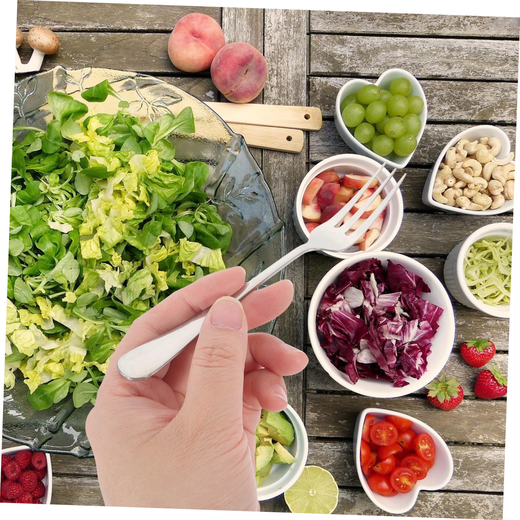 STOBAZA 4sets Metal Fruit Forks for Salad Dessert Stainless Steel Fork Set Reusable Sleek Design for Commercial Home Use 12pcs*4