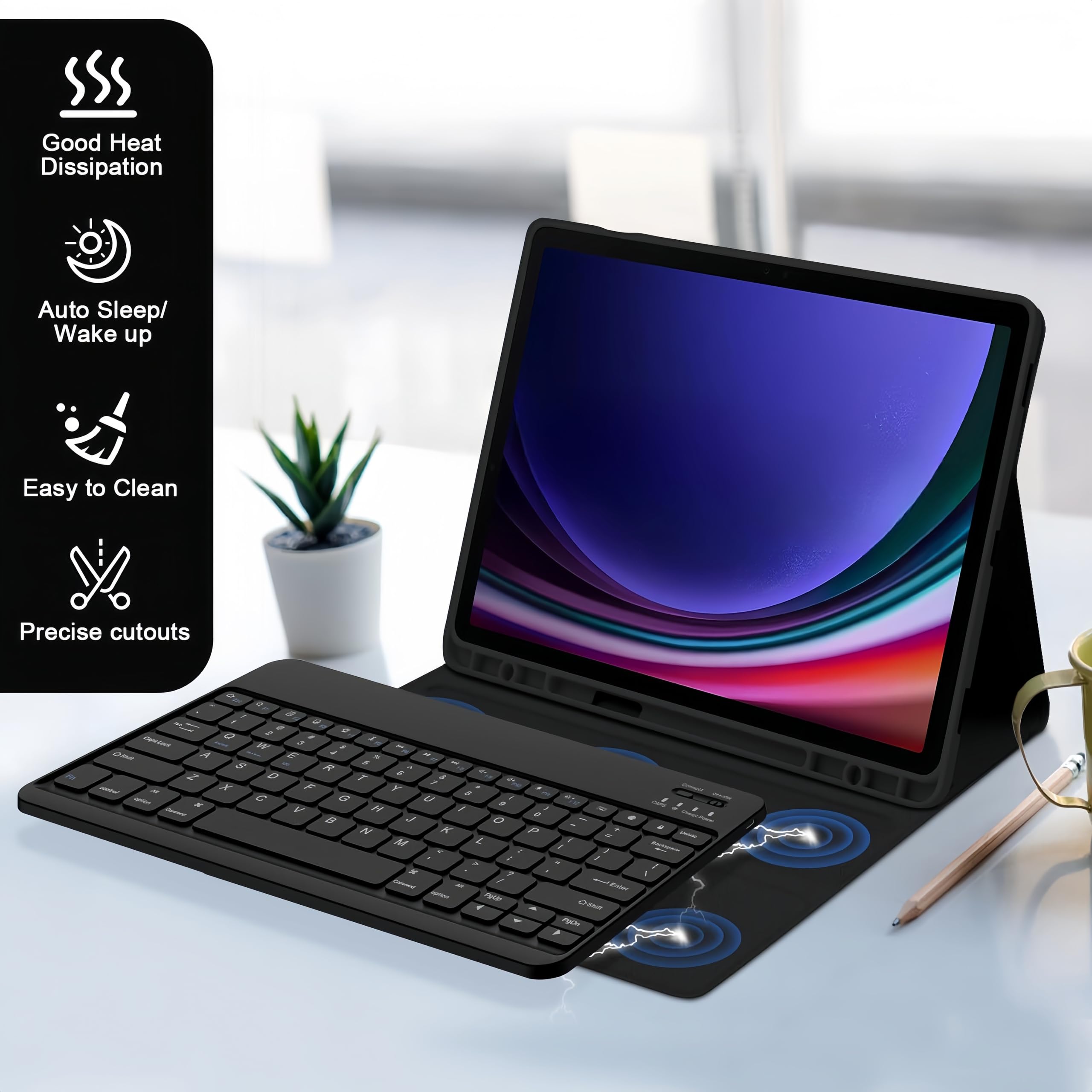 Amazon.co.jp: キーボード ケース 対応機種 Samsung Galaxy Tab S9FE+