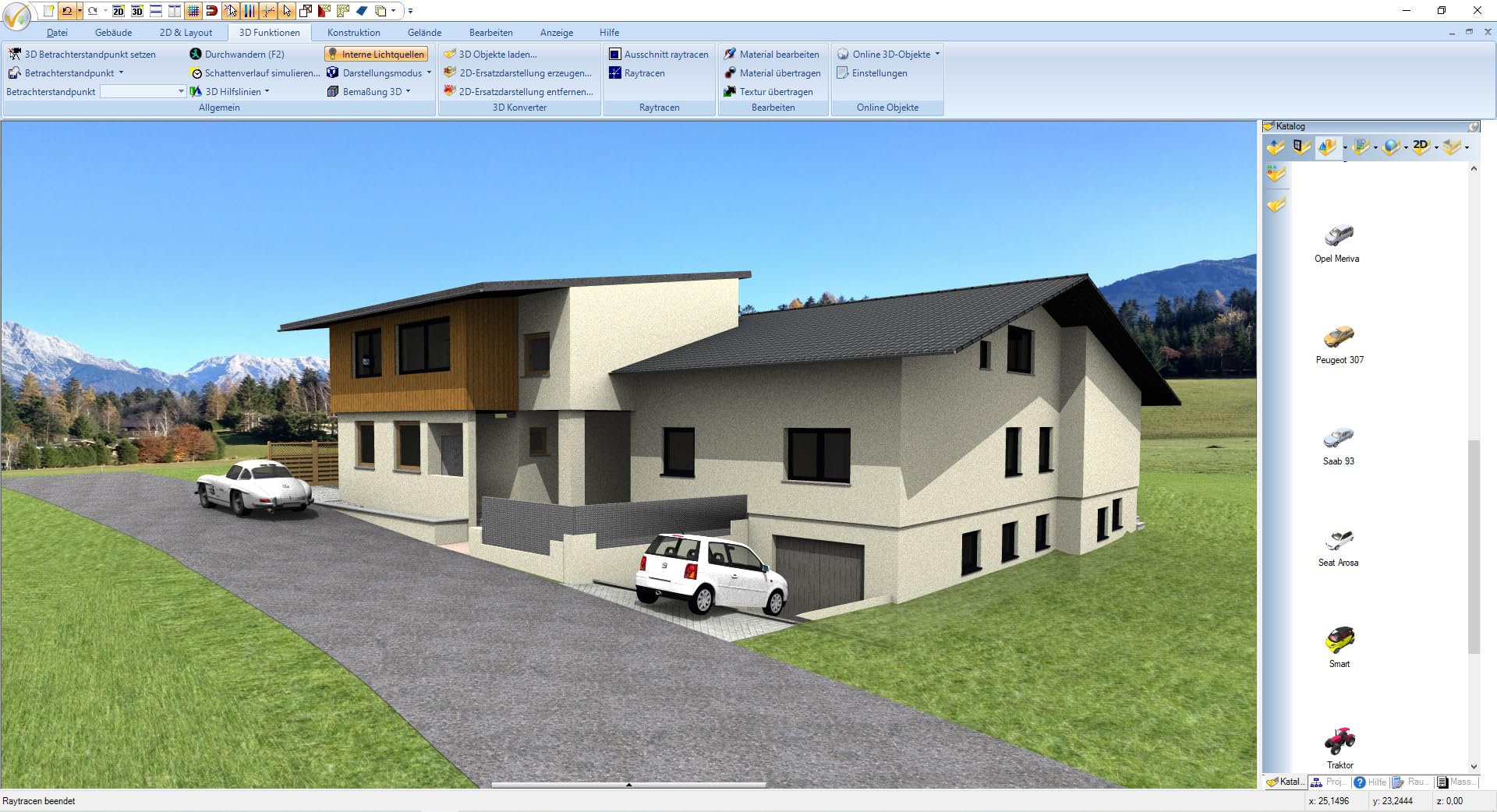 3D CAD 14 Architecture - Profi-CAD-Software zur 3D-Planung, Haus, Bauprojekte, Garten, Garage, Photovoltaik, Elektro, Deko, für Win 11, 10