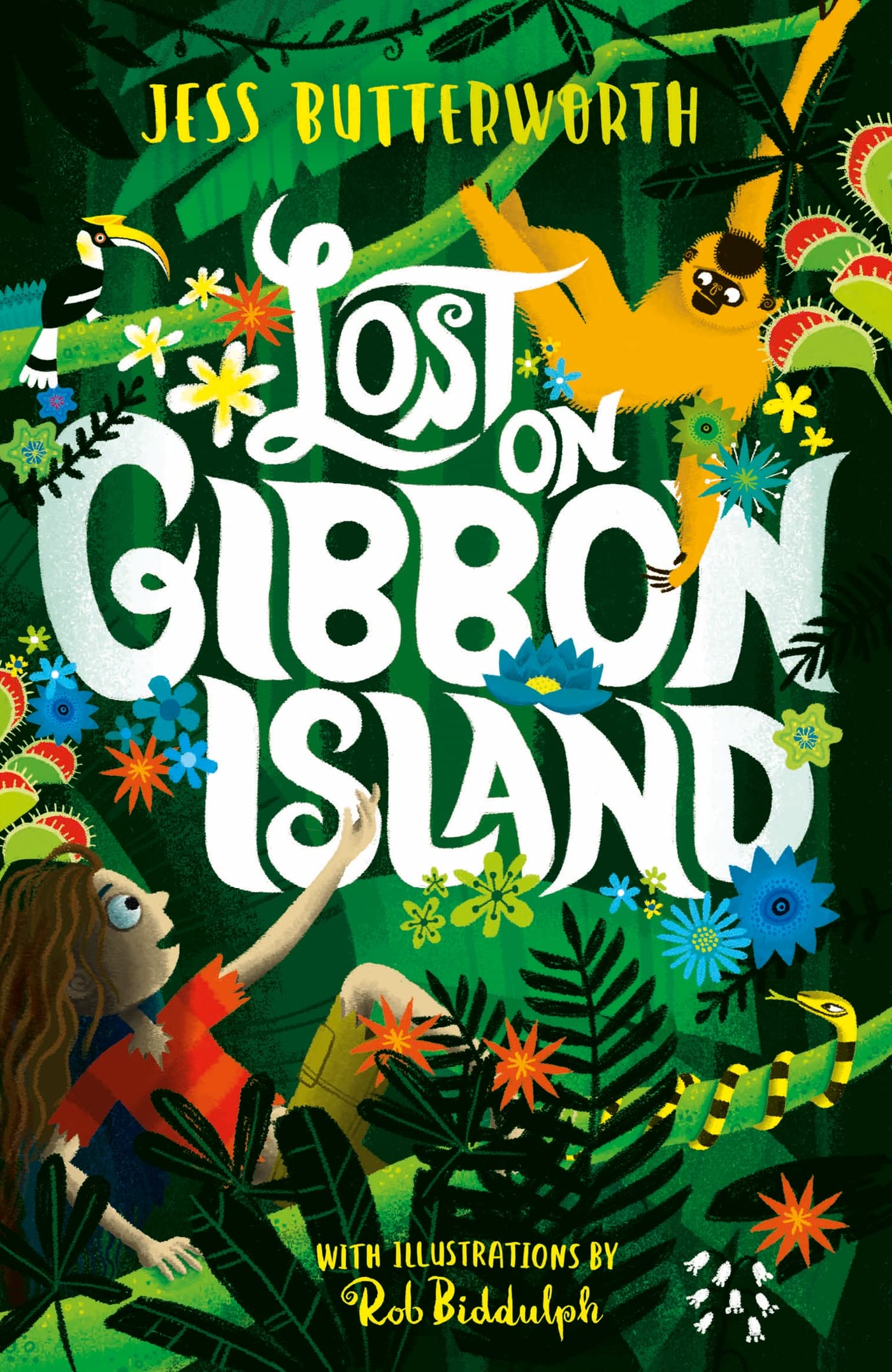 Jess Butterworth - Lost on Gibbon Island - Paperback Adventure Book