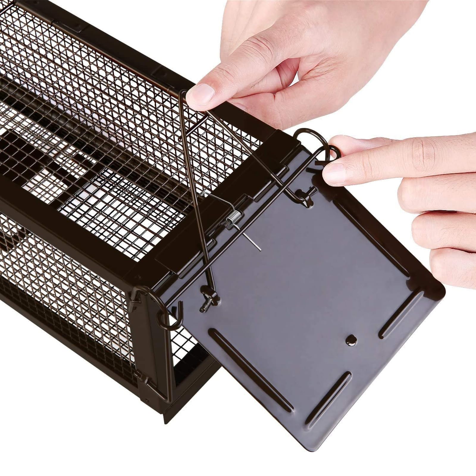 Ratzfatz Piège à Rats Multi-Catch Cage XXL, Sensibilité Ajustable, No Kill, Réutilisable, pour Usage Intérieure/Extérieure, pour Attraper Les Souris Les Rats et Autres Rongeurs de Taille Similaire (1)