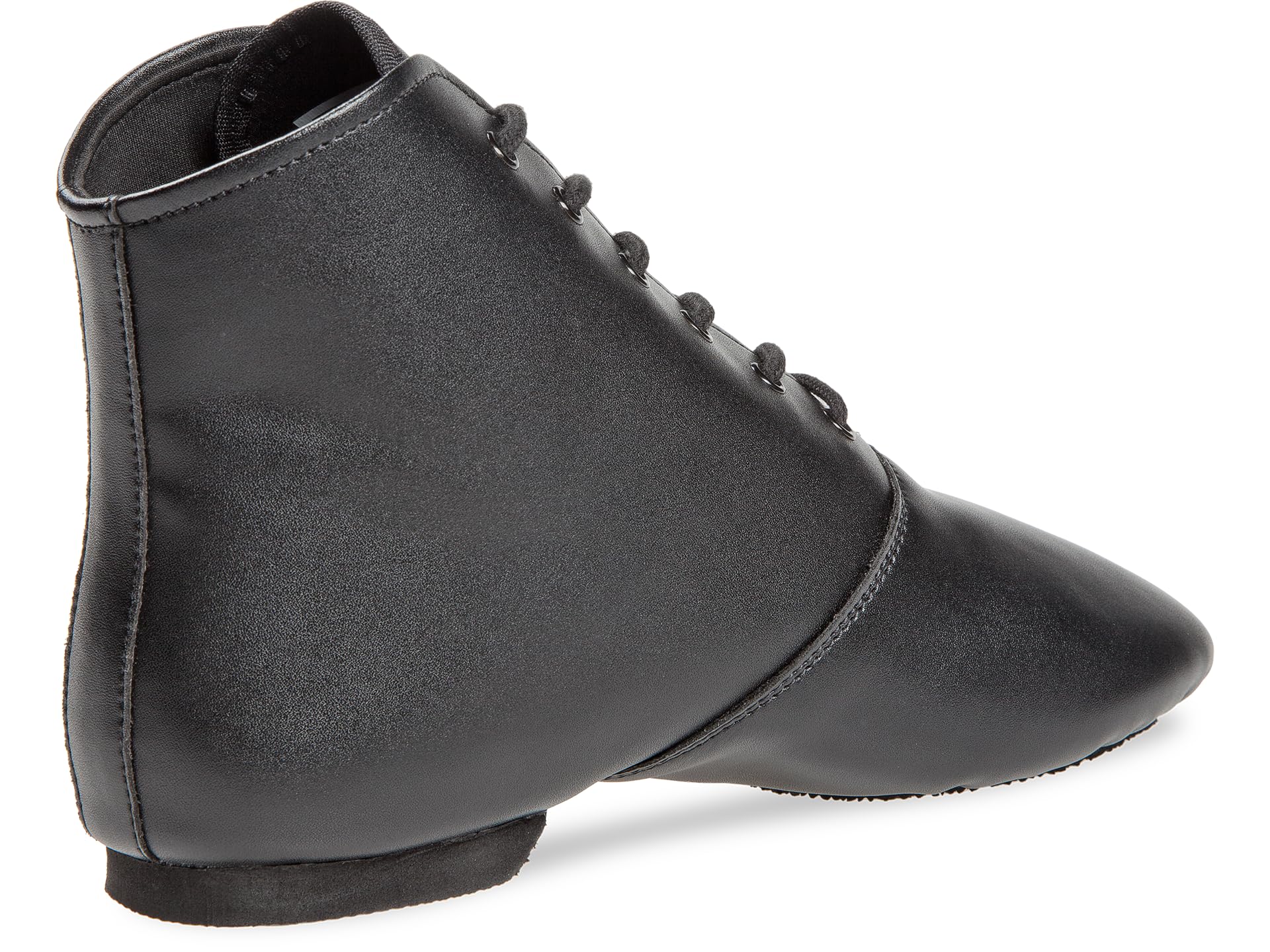 Diamant Step Gardestiefel 6-Loch Unisex Gardeschuhe Geteilte Sohle schwarz Lederimitation