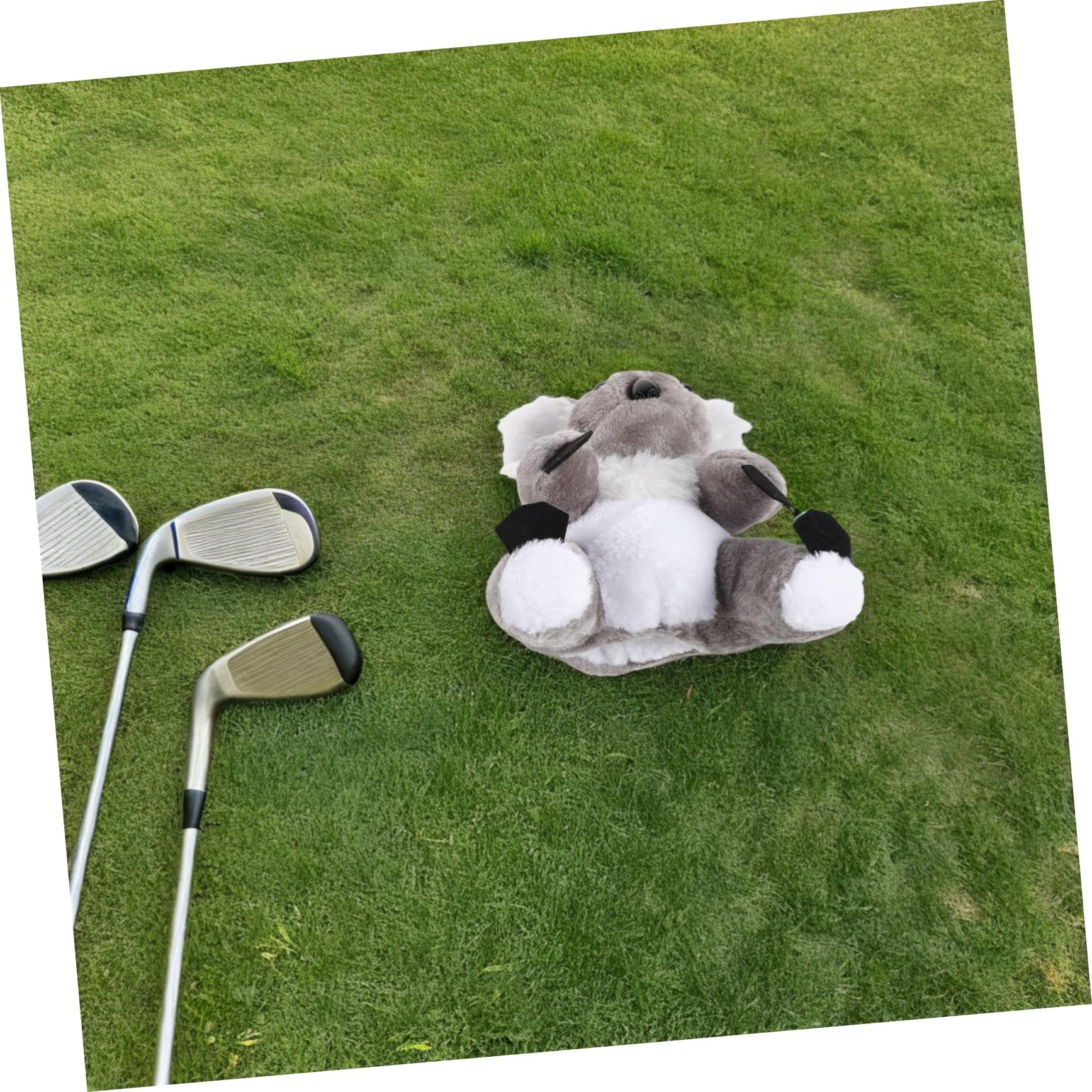 Anneome Funda para Palos de Golf Forma de Animal de Felpa Fácil de Instalar y Quitar Cubierta de Golf Única para Usar