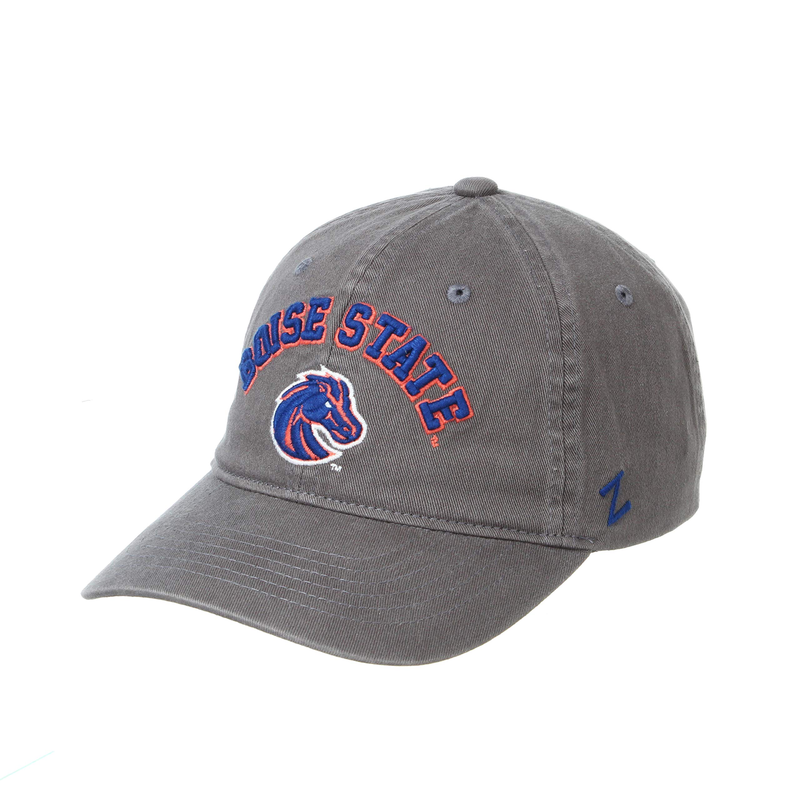 ZHATS NCAA Boise State Broncos Mens Adjustable Scholarship Hat Charcoal, Boise State Broncos Charcoal, Adjustable