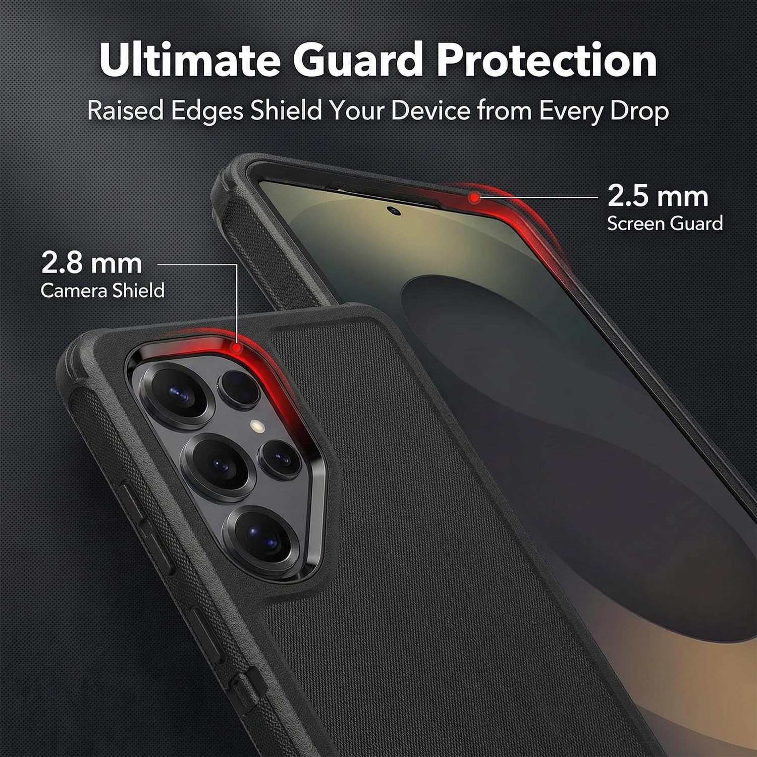 Defender - Custodia compatibile con Samsung Galaxy S26 Ultra, con clip da