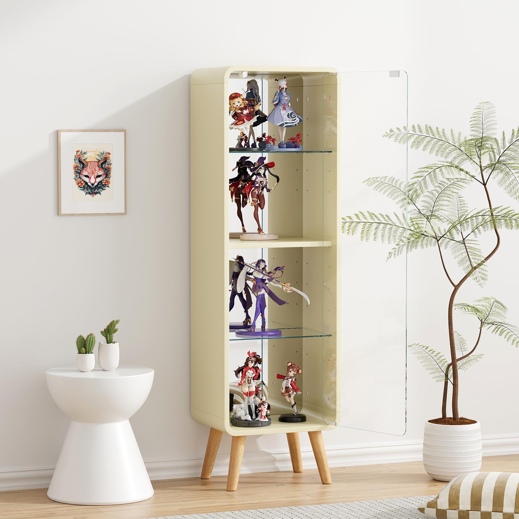 Amazon.co.jp: ショーケース ガラスケース フィギュア 棚 ガラス