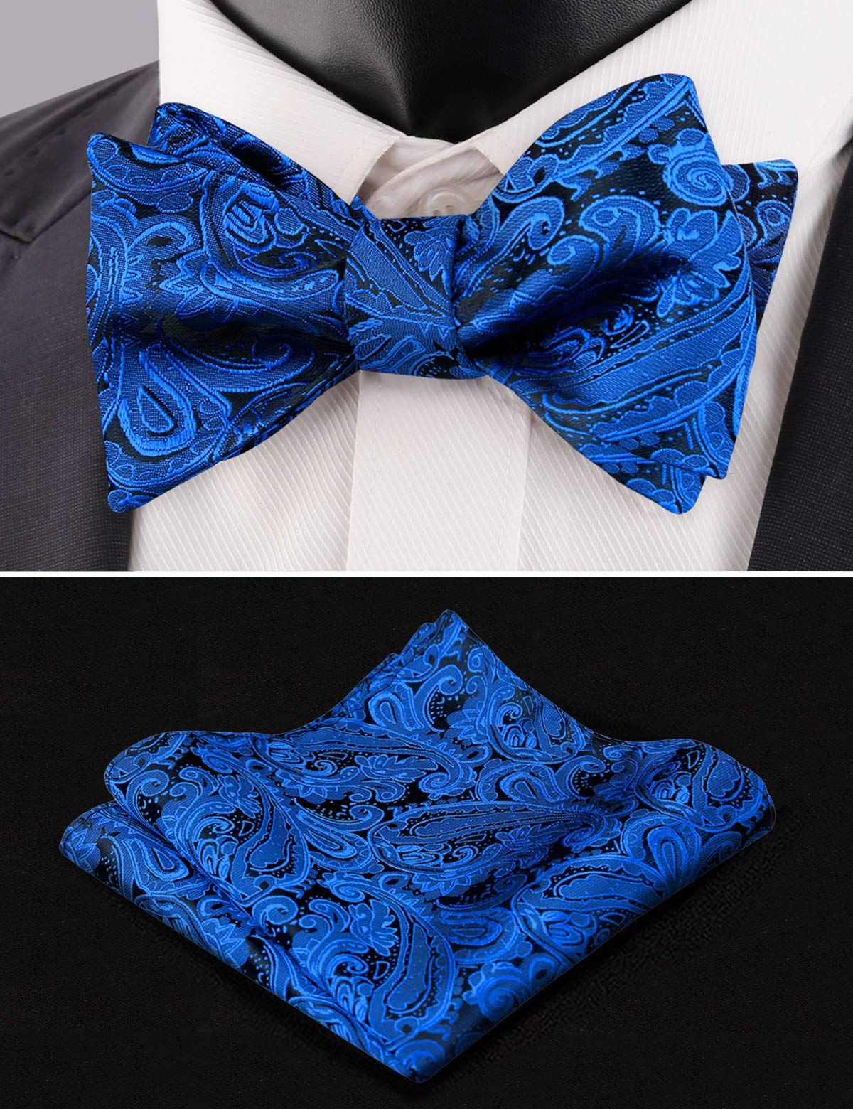 Alizeal Ensemble nœud papillon réglable pour homme