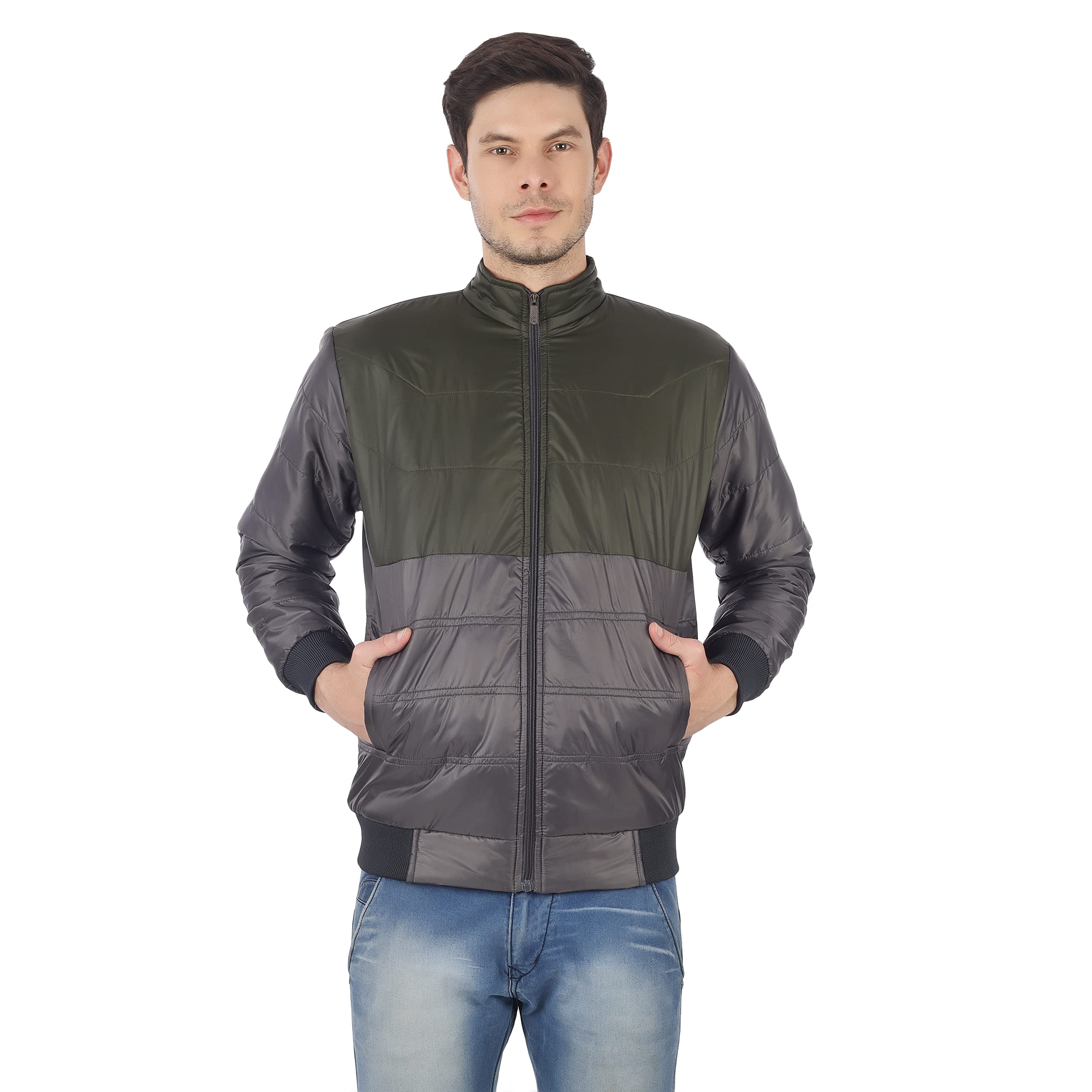 Men's Quilted Jacket Jerkin, Blue, XL