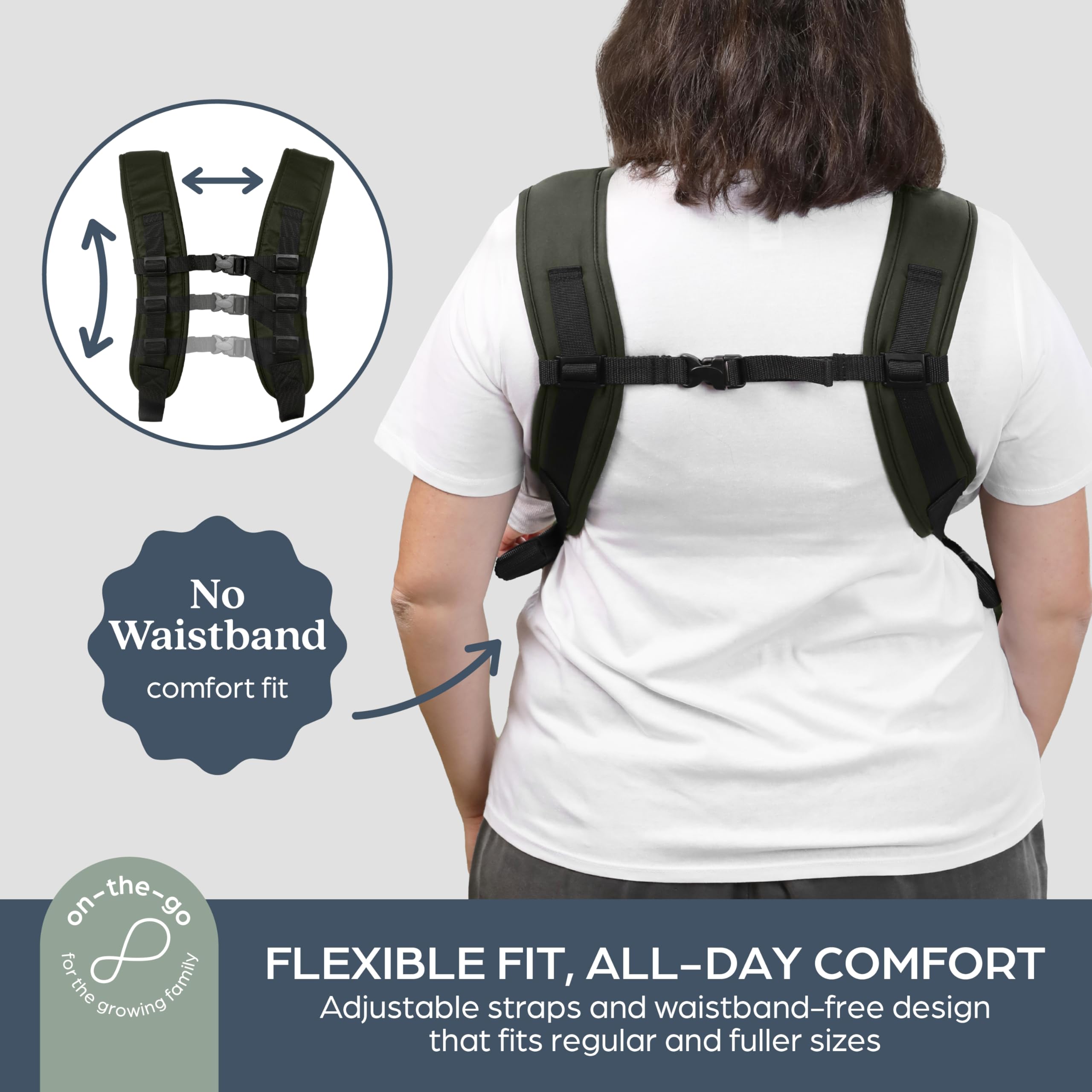 Dreambaby Traveller Hip Friendly Base Larga 3 in 1 Marsupio - Trasporto anteriore interno, anteriore esterno e posteriore, leggero, traspirante, imbracatura regolabile per neonati e bambini da 3,5 a
