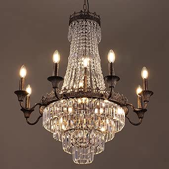TOCHIC Crystal Chandelier for Dining Room, 30.4