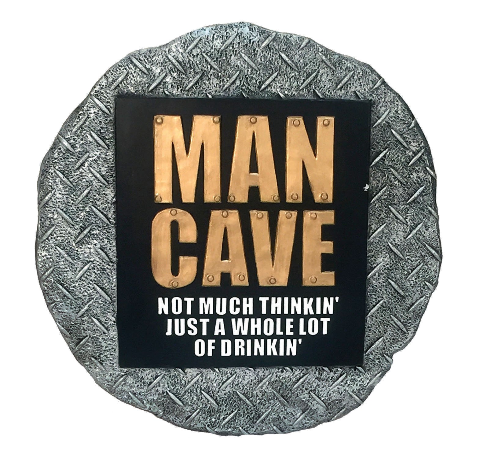 Spoontiques Man Cave stepping stone dalle de jardin et décoration murale