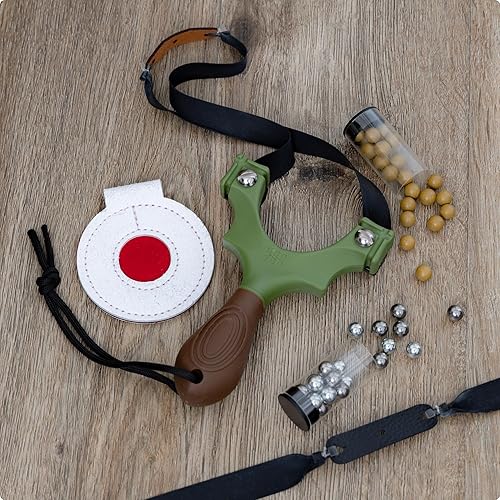 Miniatura 2 de SimpleShot Scout XT Resortera con objetivo, municiones de arcilla y bandas para caza profesional y potente tiro al blanco