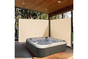 290" x 72" Retractable Side Awning, Giant Outdoor Waterproof Projector Screen