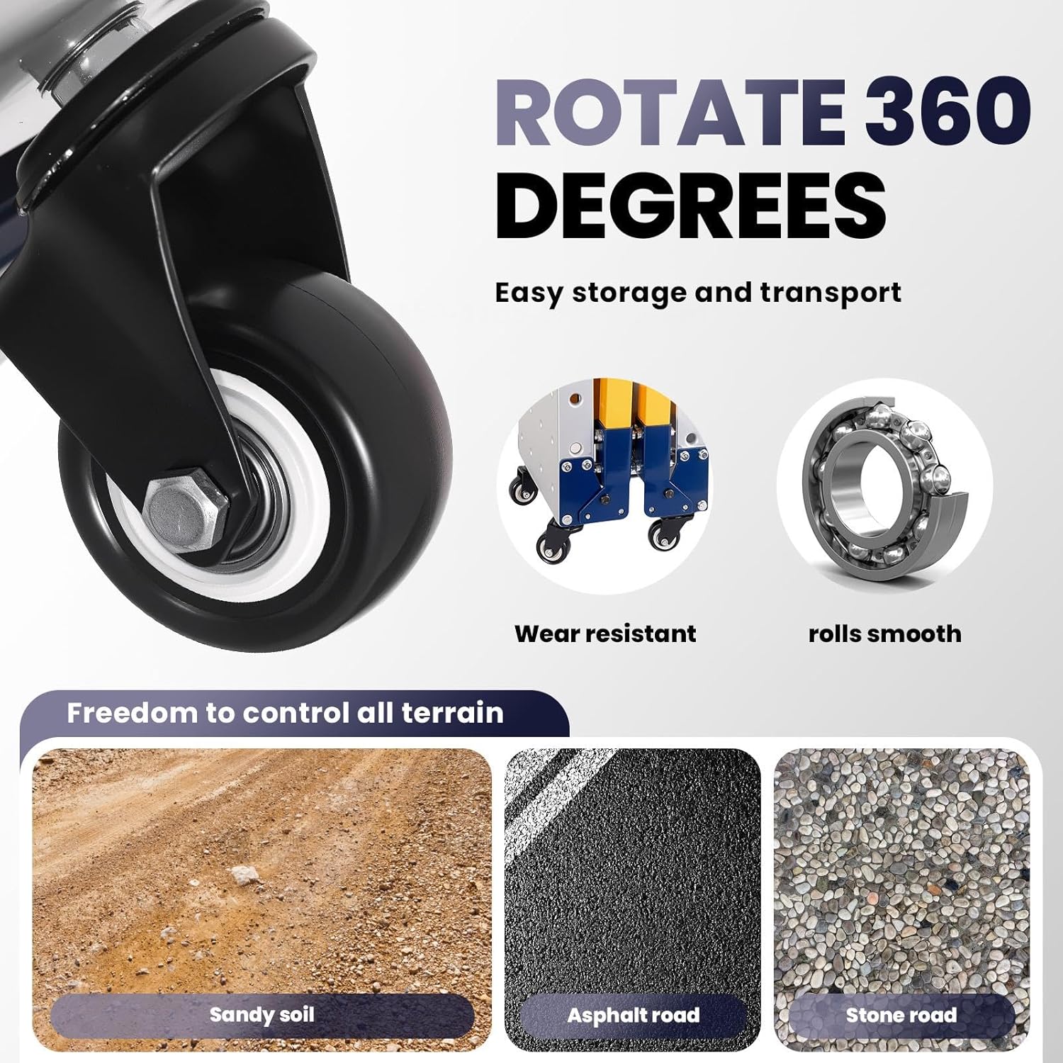 1100 LBS Heavy Duty Work Platform with 65" L X 12" W Welding Table Top, Alloy Steel Welding Table, 29-48" Height Adjustable Workbench, Foldable Work Bench with 360° Wheel for Welding Cart Painting