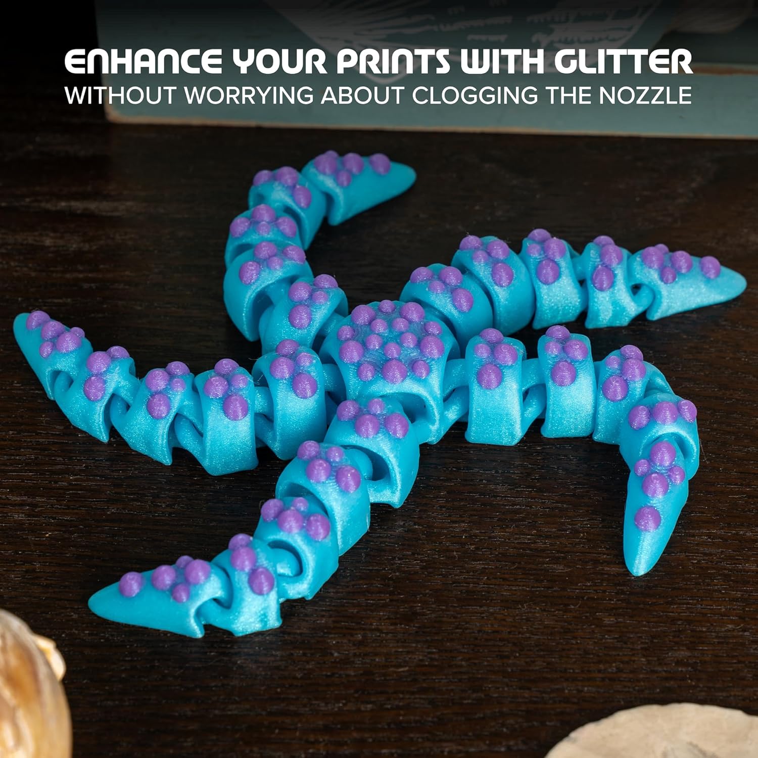 Polymaker Panchroma Celestial PLA Filament, Celestial Blue 1.75mm 3D Printing Filament, Shiny Glittering 3D Printer PLA Filament, Fit Most FDM 3D Printers, 1kg Spool (2.2lbs) - Image 3