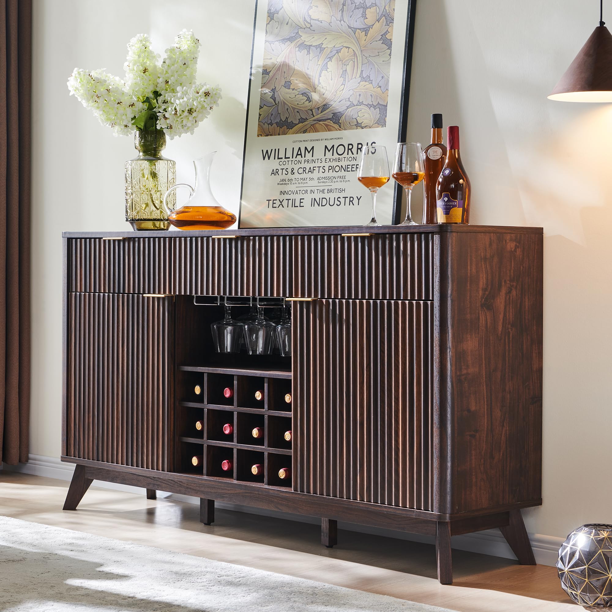 OKD Fluted Wine Bar Cabinet