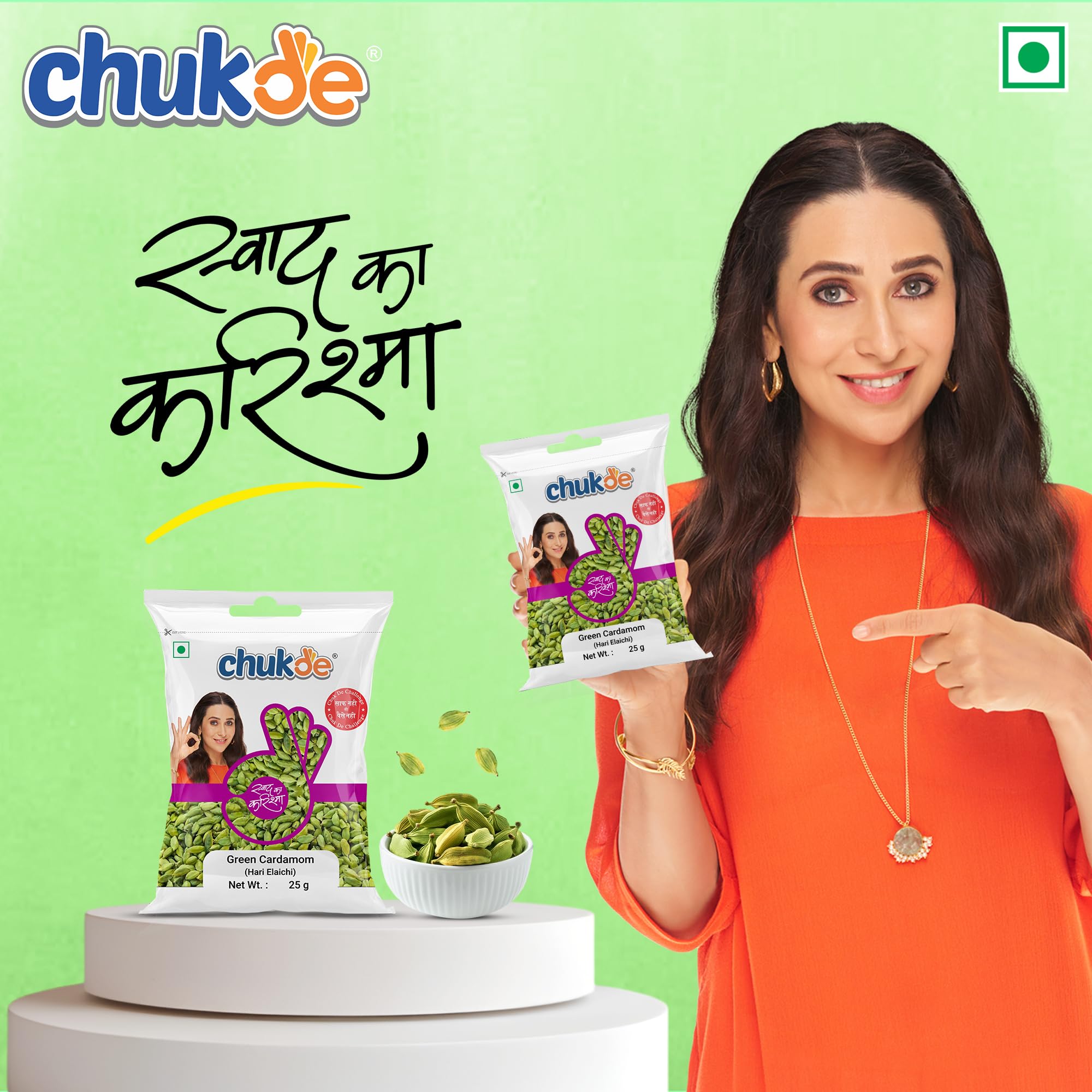 Chukde Hari Elaichi, Green Cardamom Whole Spices, 25g - Image 4 thumbnail