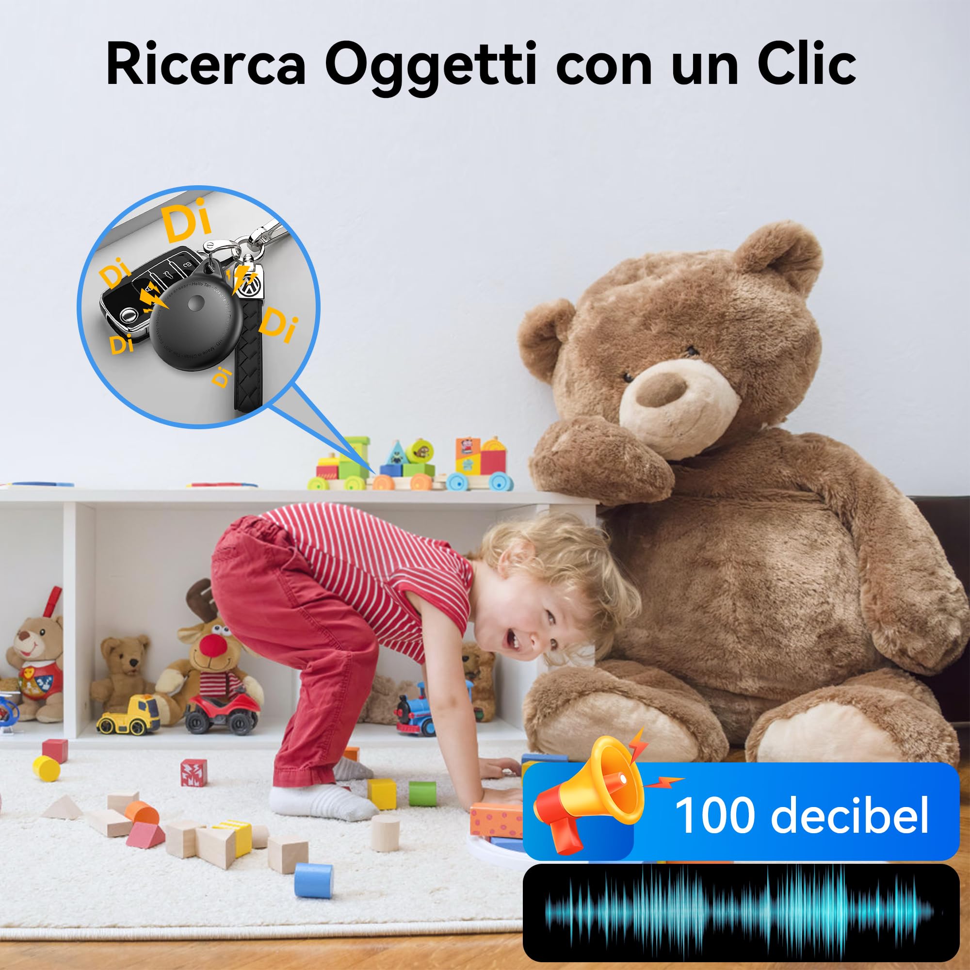 CMINGKEJI 2026 Smart Tracker Tags Android · 4 pezzi Tracker Bluetooth — immagine 3 di 16