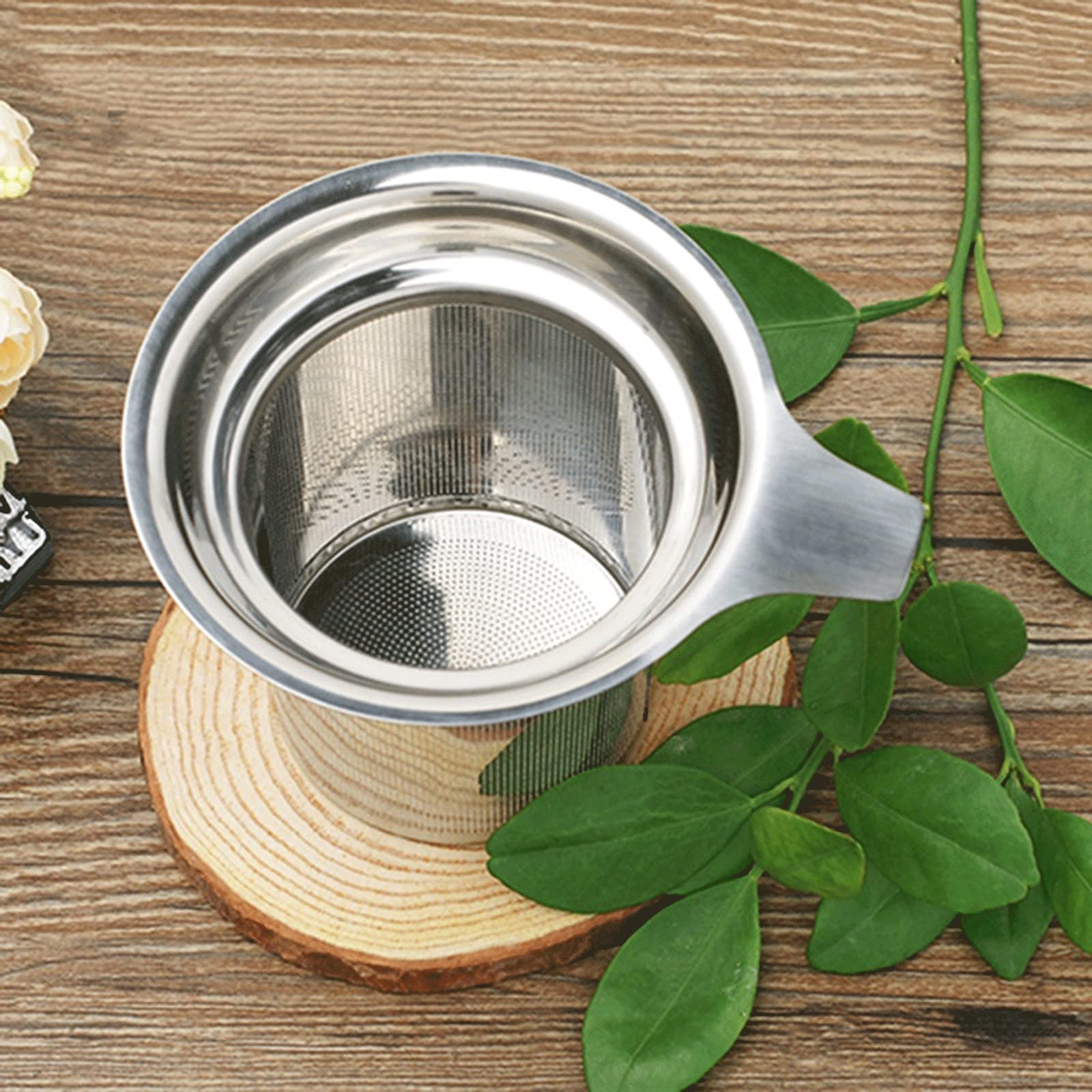 Filtre à thé réutilisable - Filtre à thé en vrac - Diffuseur de thé pour la maison et la cuisine