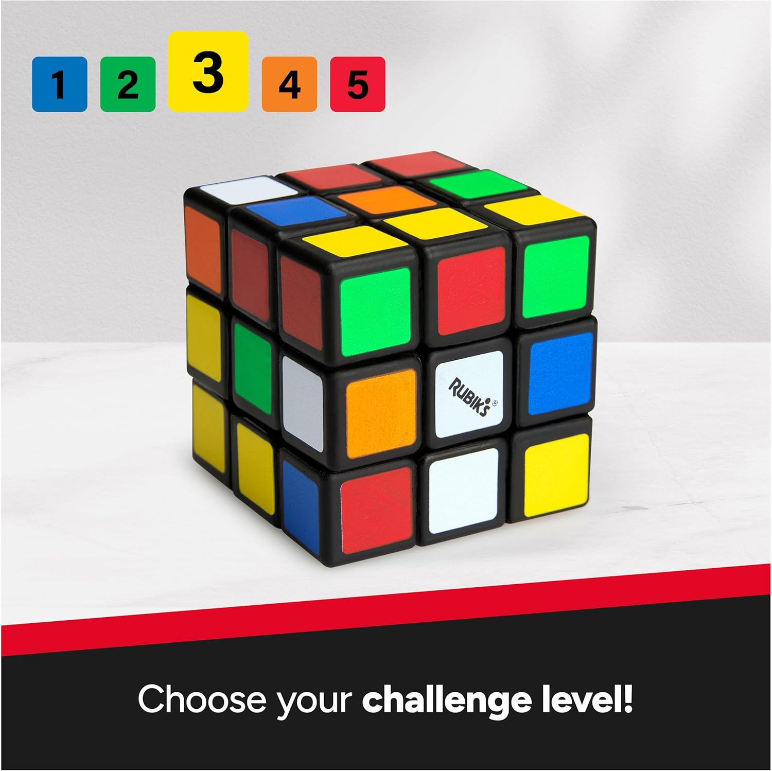 Rubik's Cube Squish 3x3 Soft Sensory Puzzle Game for Adults & Children Age 8+
