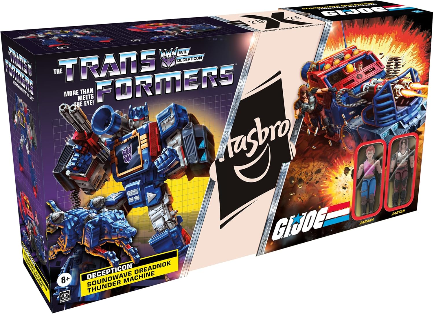 Transformers Collaborative G.I. Joe x Toys Soundwave Dreadnok Thunder Machine, Zartan & Zarana, Action Figures for Boys and Girls Ages 8+