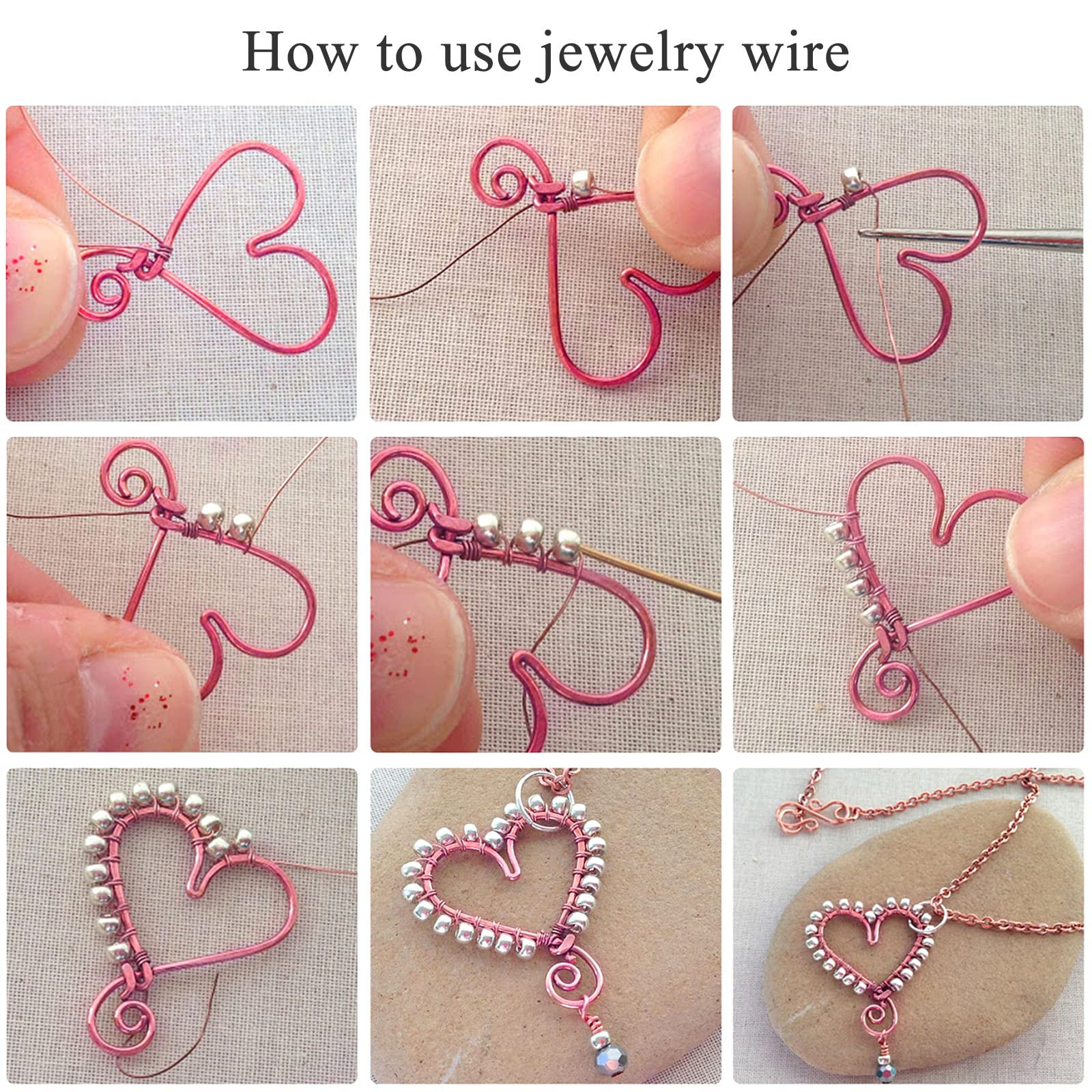 Quelcc Sieradendraad, 0,3 mm knutseldraad, 4 rollen 15 m draad voor knutselen, voor het maken van sieraden, modelleren, knutselwerk, modelleren, en sieraden knutselen