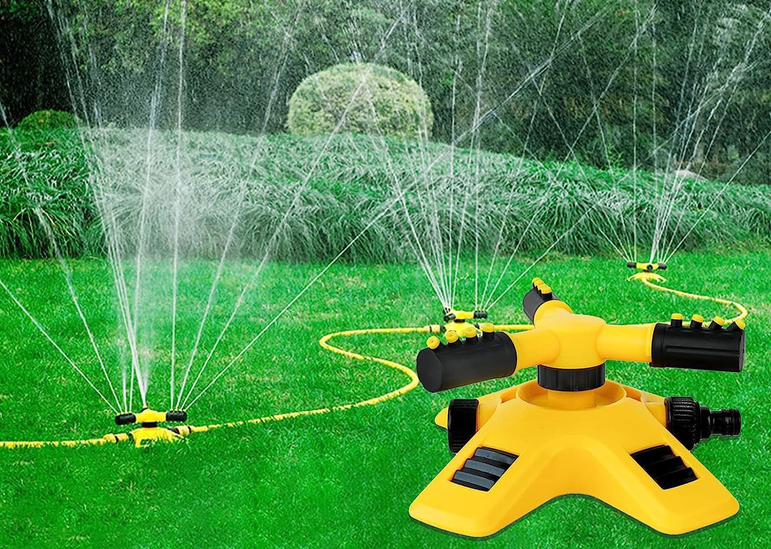 Premium 2Sets Garden Water Sprinklers for Large Yard Areas