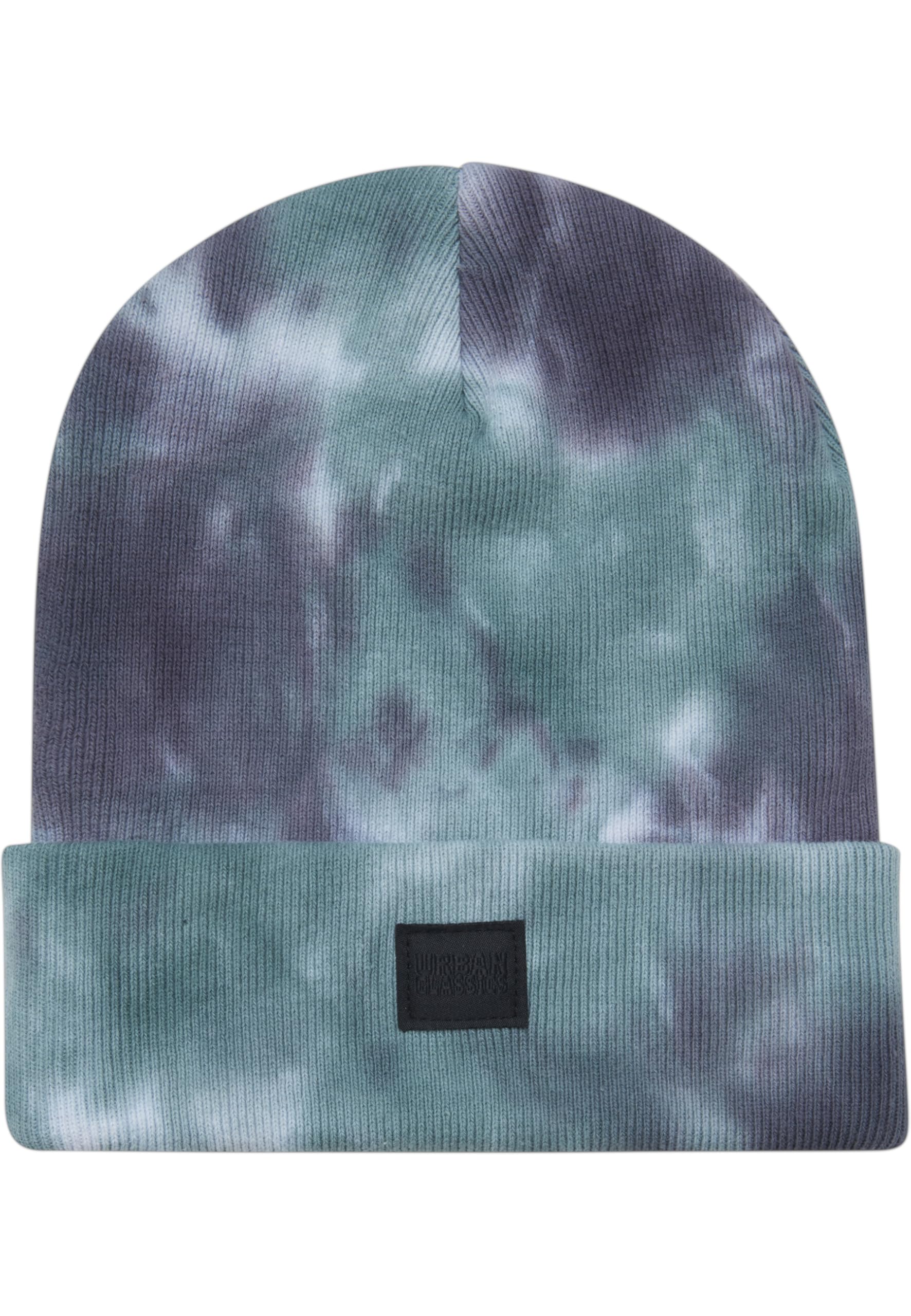 Urban Classics Unisex Tie Dye Beanie Beanie Hat, Grey/Teal, One Size
