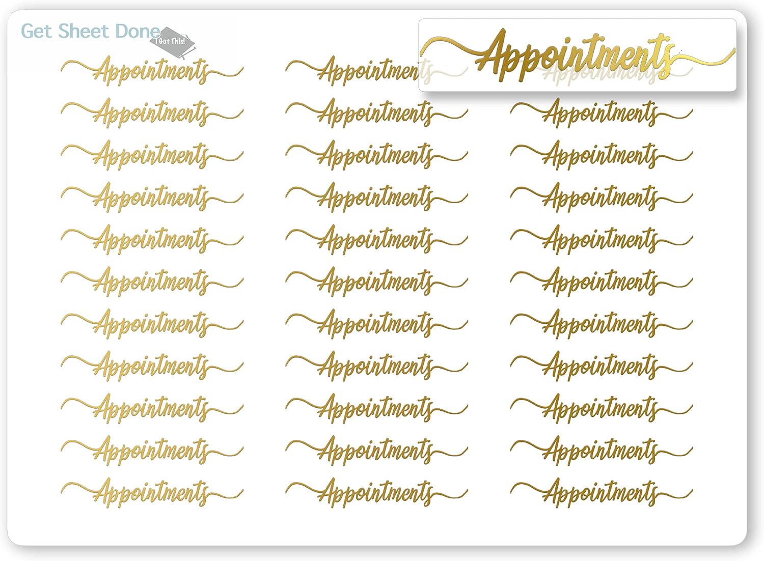 Appointment Planner Stickers - Scheduling Todo Chore, Planner Essentials