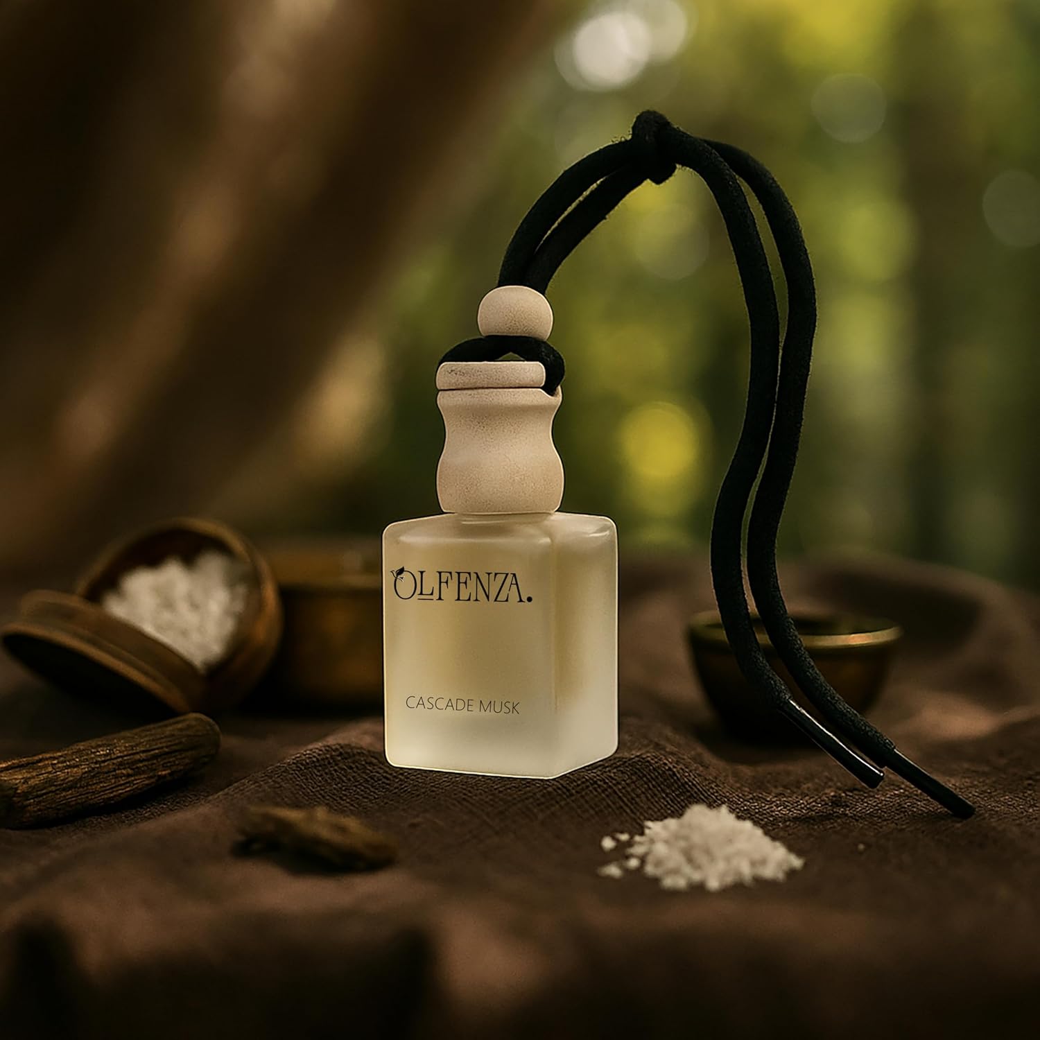 Air Freshener For Car | 10ml Cascade Musk Fragrance | Car Interior Perfume Accessories | Long-Lasting Car Freshener, Easy to Hang, Refreshing Scent