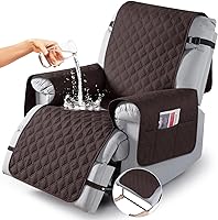 Vista 24 de TAOCOCO Fundas reclinables 100% impermeables, fundas de sofá reclinable con correas para las piernas, funda de sofá reclinable reversible para silla