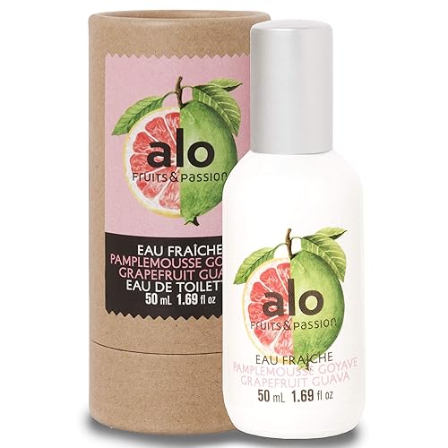 (Frutos y pasión) EAU FRAICHE GUAVA GRAPEFRUIT 1.7 fl oz, perfume en aerosol fresco ligero y aireado en clima cálido por ALO (1.69 onzas líquidas)
