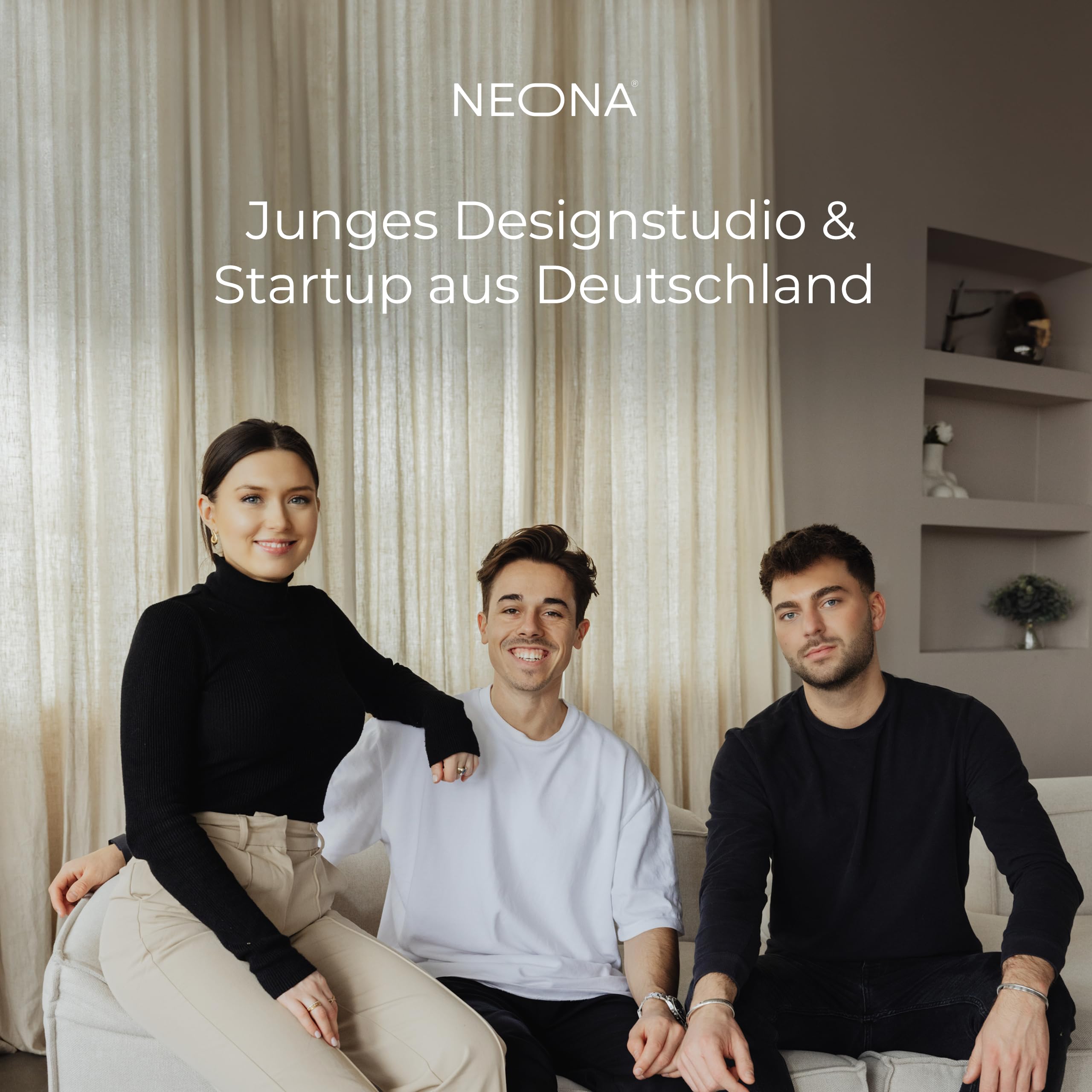 NEONA Xena LED Wandleuchte Innen & Außen – Design Lampe IP65 mit Up & Down Light – Warmweißes Licht 3000K – Modern, Dimmbar, Aluminium – für Wohnzimmer, Flur, Terrasse, Fassade (Weiß)