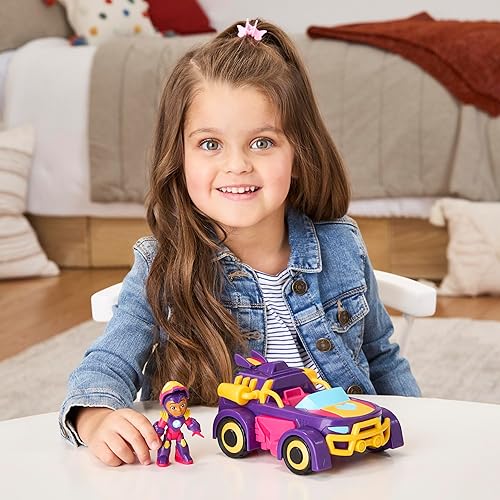 Miniatura 7 de Marvel Iron Man and his Awesome Friends Ironheart 2 en 1 Mech Suit & Vehicle, juego de figura de acción y vehículo de juguete, juguetes de