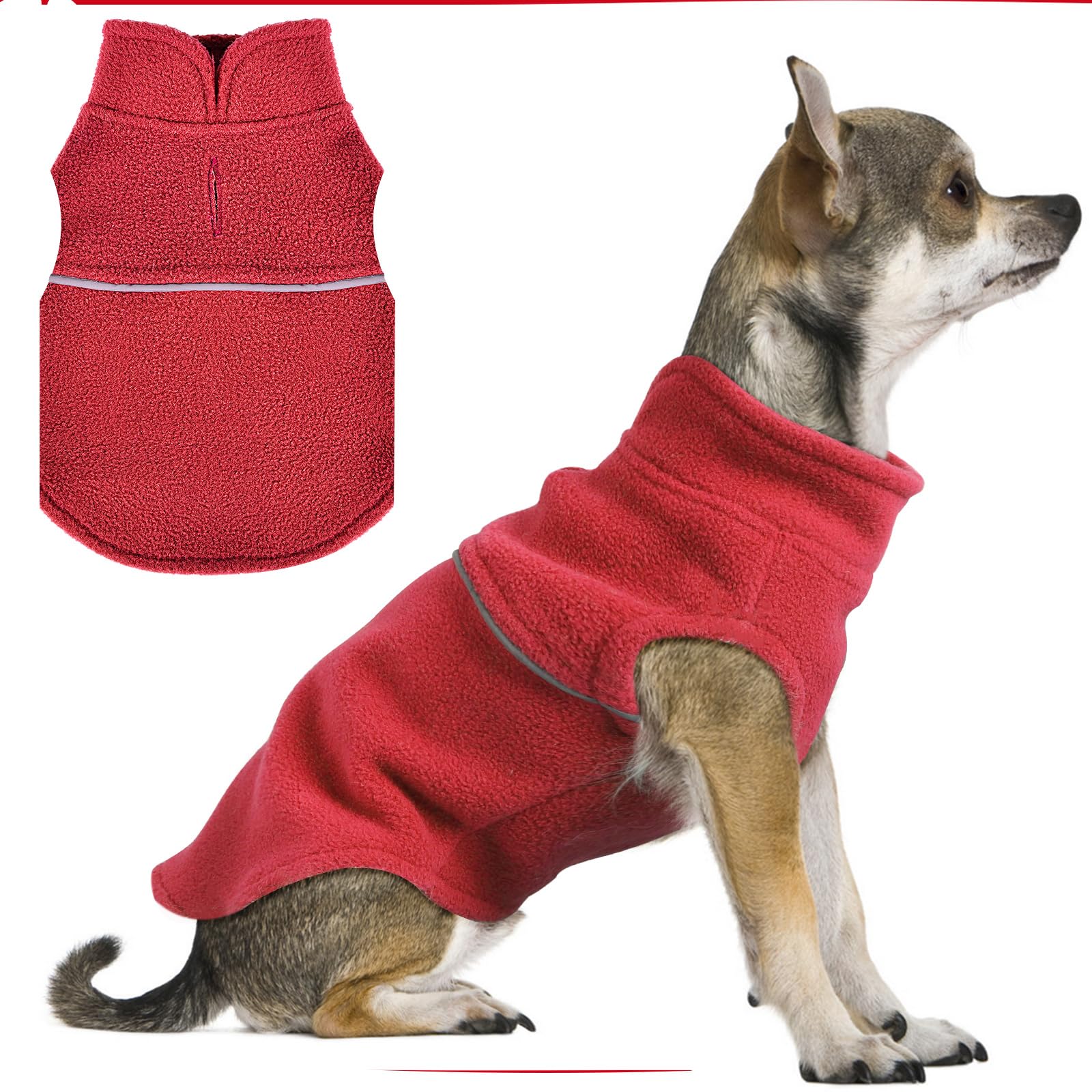 Pull en polaire pour chien idéal pour les promenades d'hiver