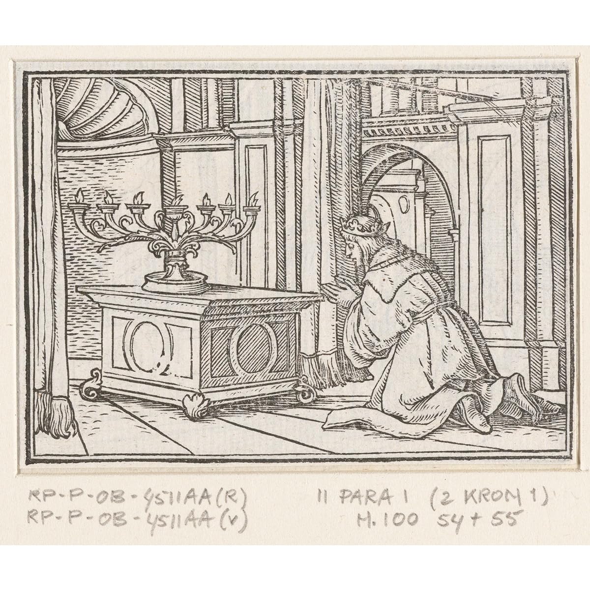 Toile roulée Salomon prays for wisdom décoration murale tableau peinture 76x101