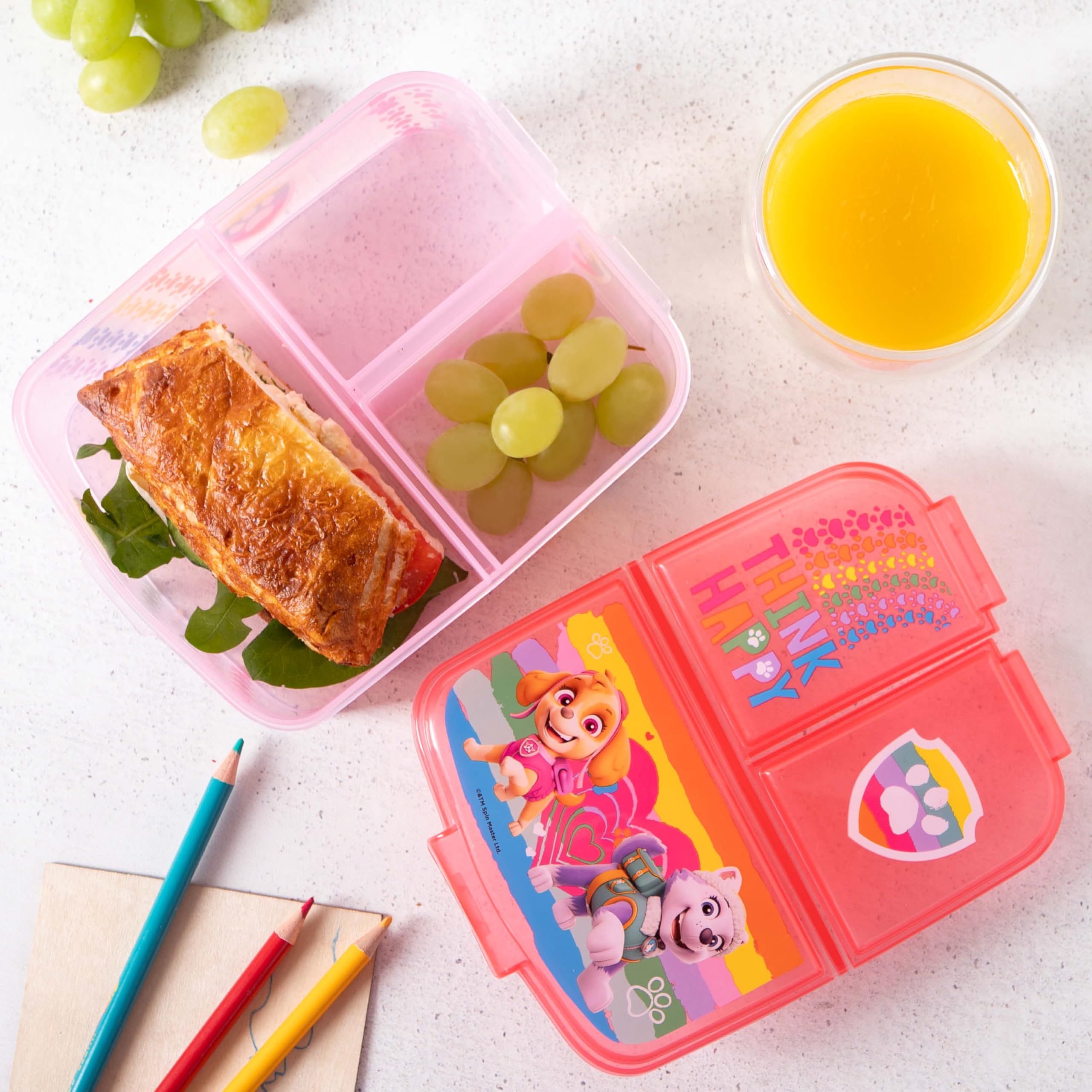 Portapranzo Paw Patrol Per Bambine - 3 Scomparti, Design Colorato, Senza BPA E Ftalati - Foto 6