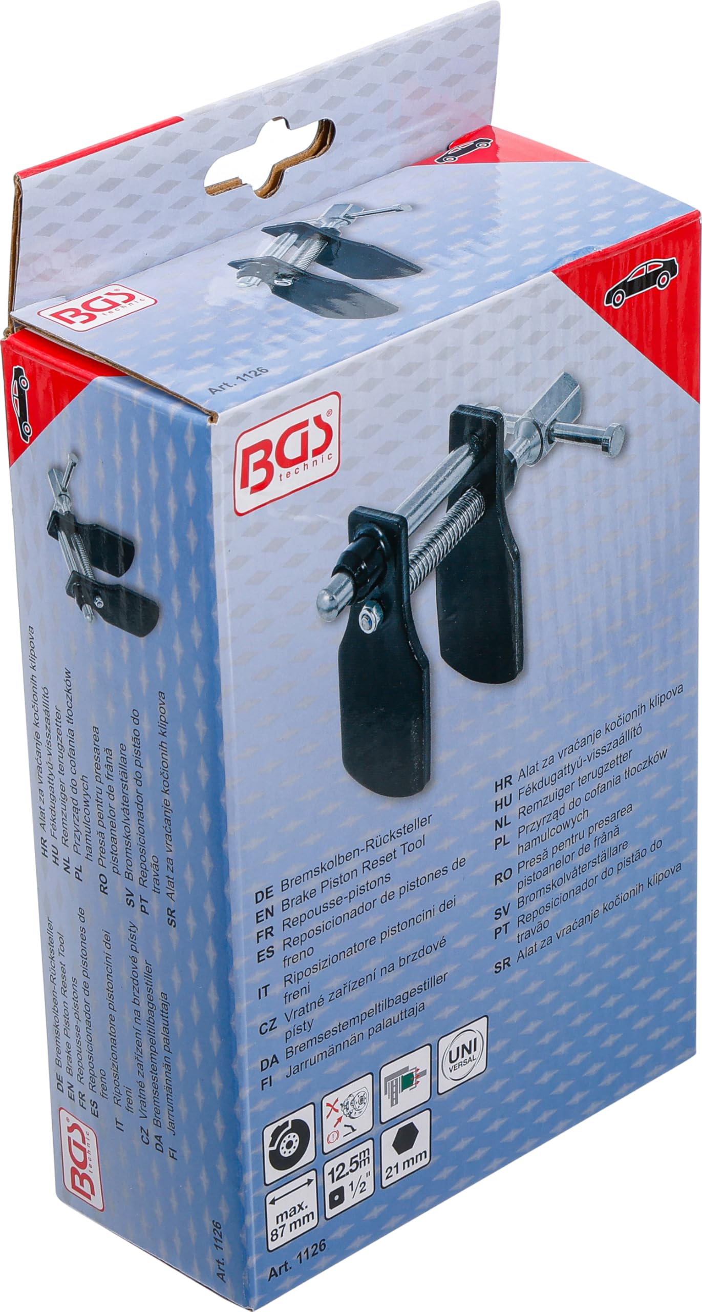 BGS 1126 | Riposizionatore pistoncini dei freni | universale