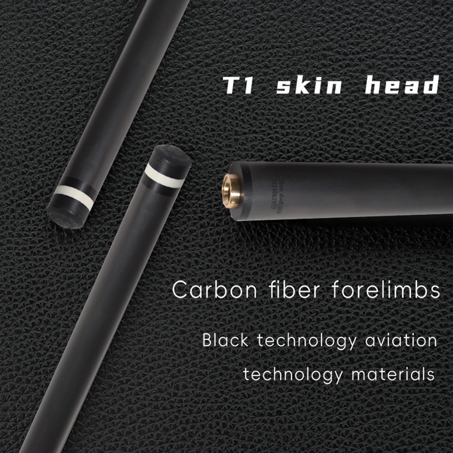 100% Carbon Fiber Shaft, Black Technology Shaft of Pool Cue Front Part for Billiard Play/Break/Snooker Cue Shaft with Foam- 737 mm,745mm,765mm