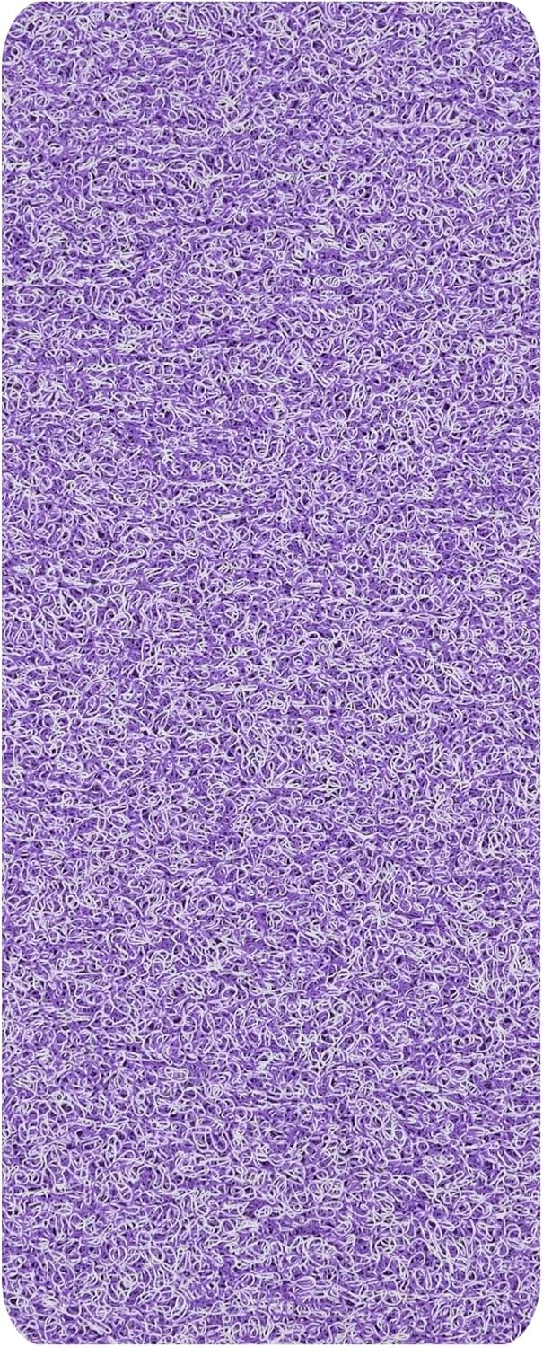 Non Slip Bathtub Mat Shower Mat for Tub - Loofah Bath Mats for Bathroom - 40x16 Bathtub Floor Mat - Textured Anti Slip Bath Mat Without Suction Cups - Secure Mat for Wet Areas (40x16 Purple) Purple 40" x 16" (Rectangular)