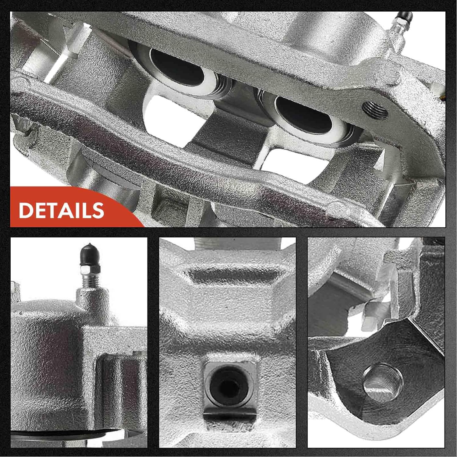 A-Premium Disc Brake Caliper Assembly with Bracket Compatible with Ford and Lincoln Models - For F-150 2010-2011, Expedition 2010-2021, Navigator 2010-2021, Mark LT 2010-2011 - Front Side