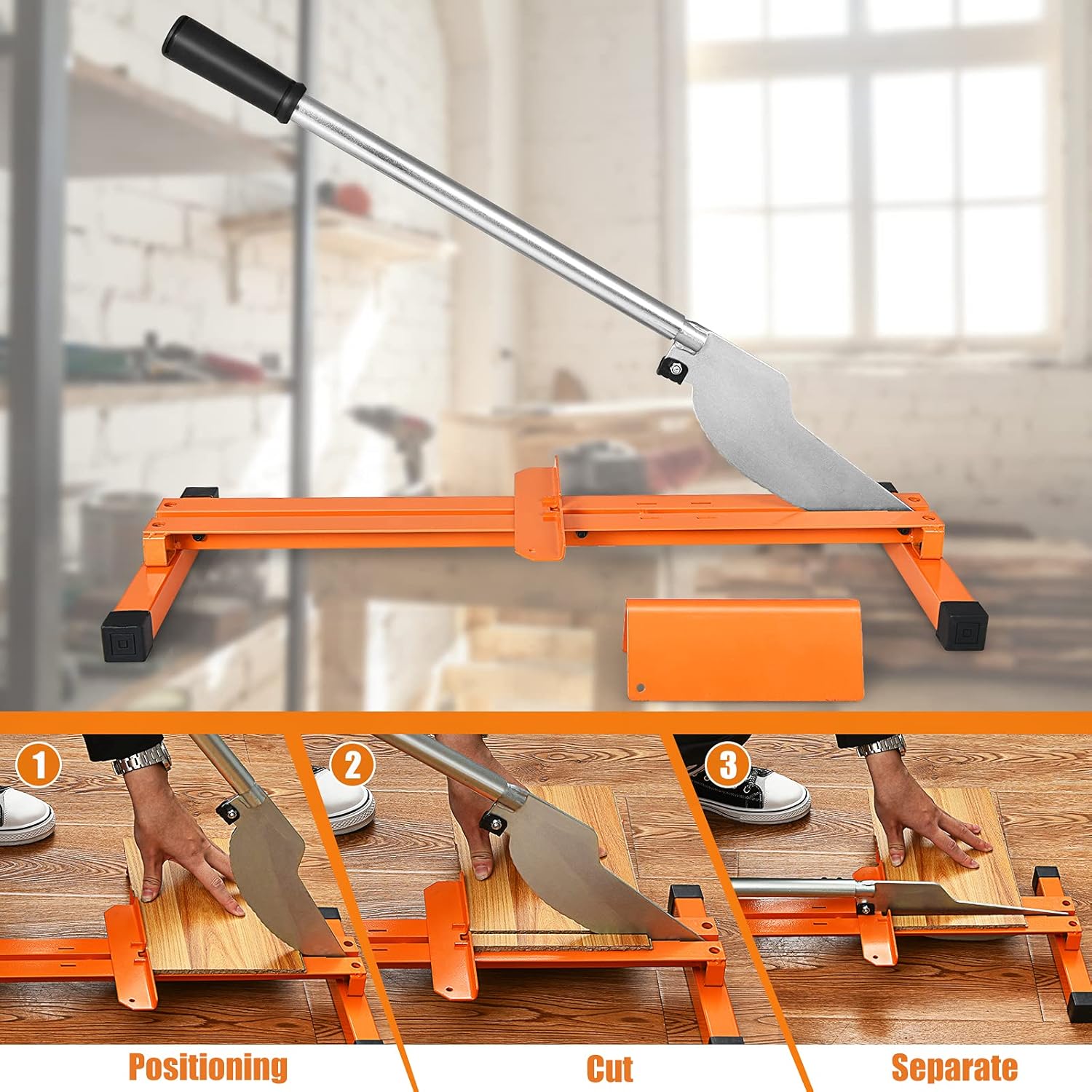 Buy Goplus Vinyl Floor Cutter, Manual Laminate Flooring Cutter for 8