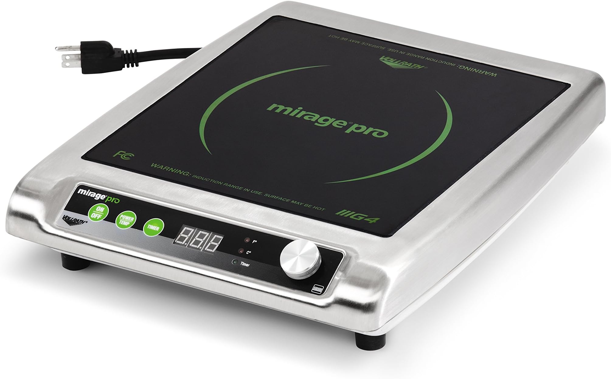Vollrath (59500P) Mirage Pro Countertop Induction Range (1800-Watt, 15-Amps, NSF)