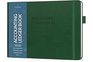 Skyline Accounting Ledger Book: Columnar Log Journal for Personal & Small Business Bookkeeping