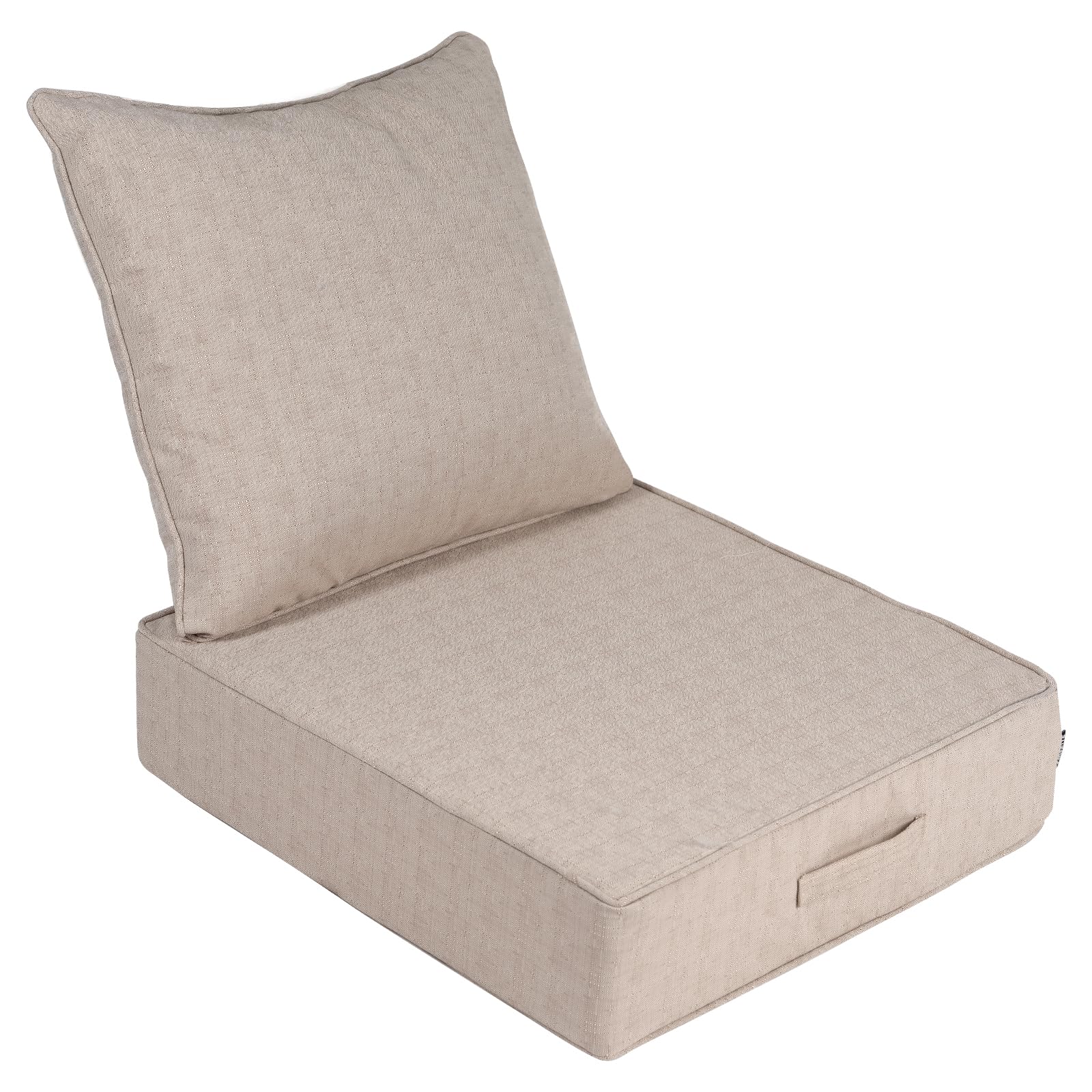 AOFEITE Outdoor Olefin Water-Resistant Deep Seat Cushion Set 24x 24x6 Weather and Fade Resistant Patio Furniture Seat Cushion