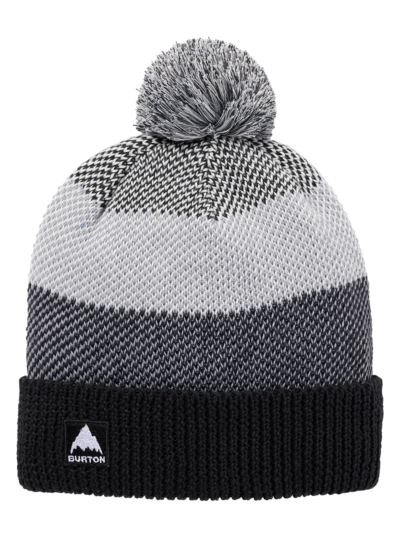 Burton Kids' Fleece-Lined Pom Beanie, True Black, One Size