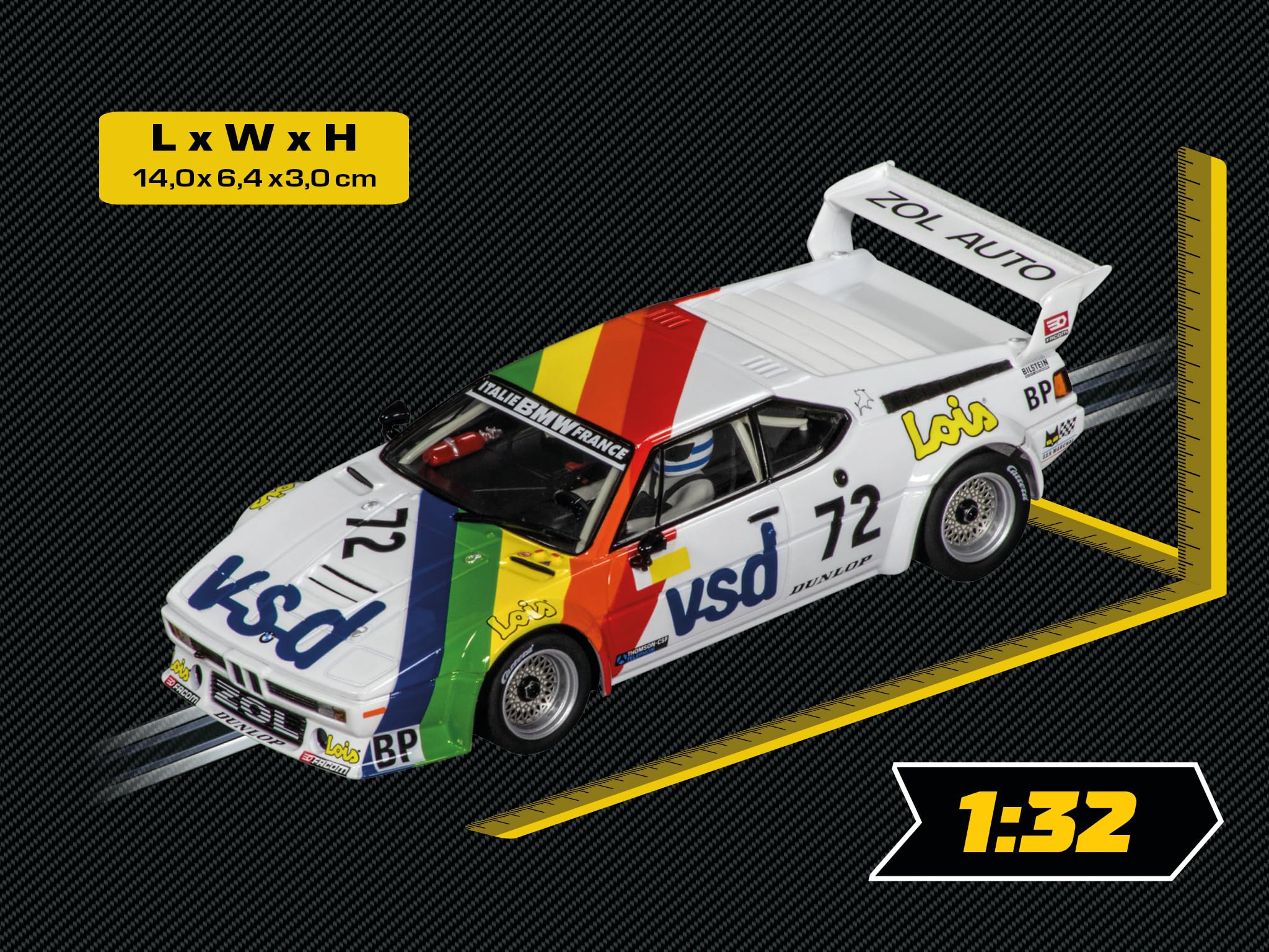 Carrera Evolution - 20027716 - BMW M1 BMW Zol'Auto, No.72 24h, 1981