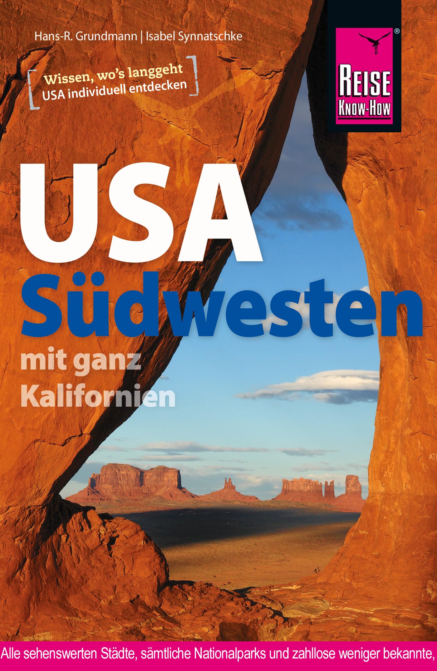 Livre USA Sud-Ouest et Californie guide de voyage allemand pour parcs nationaux