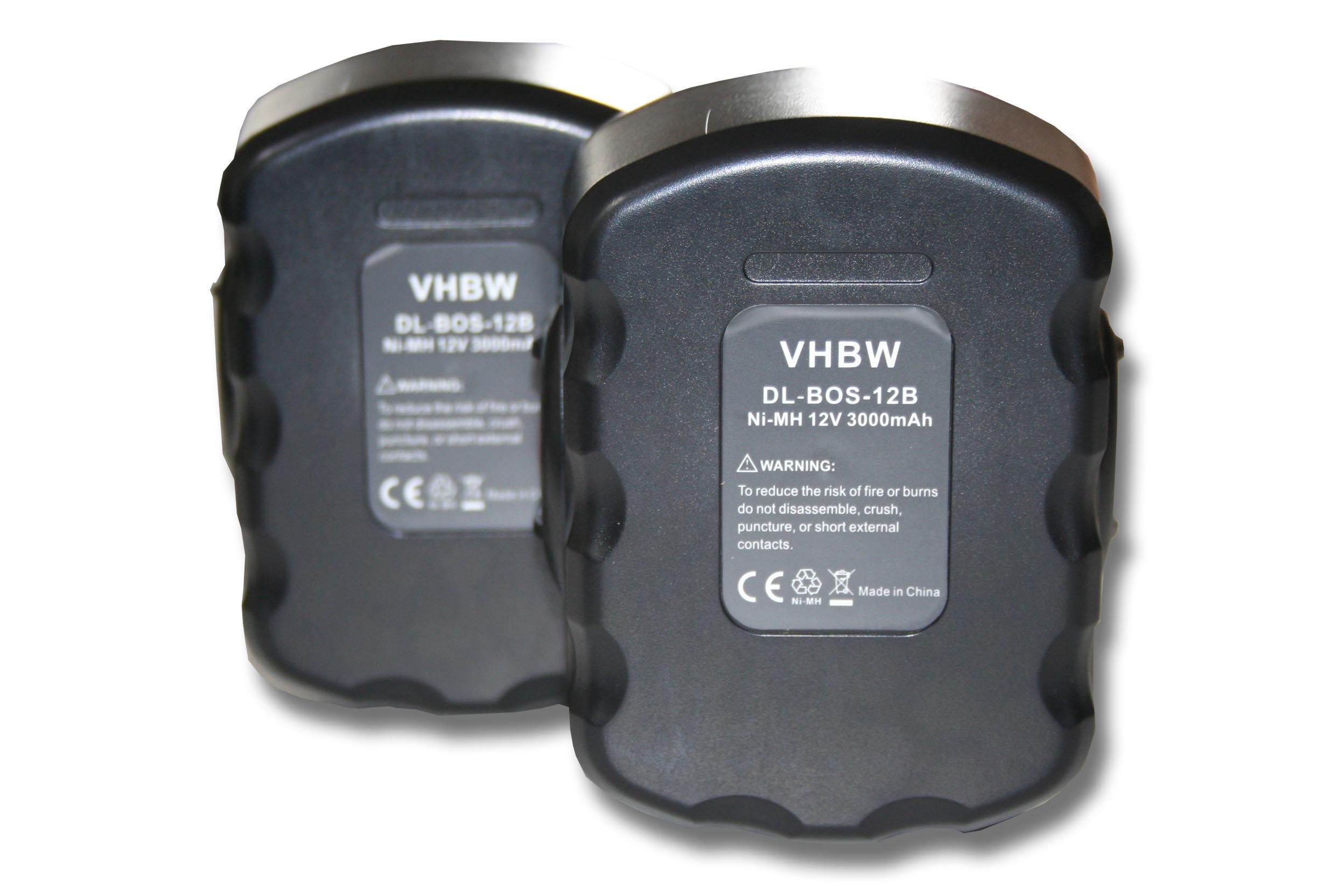 vhbw 2X Batterie Compatible avec Strapex STB65, STB63, STB61 Outil électrique (3000 mAh, NiMH, 12 V)